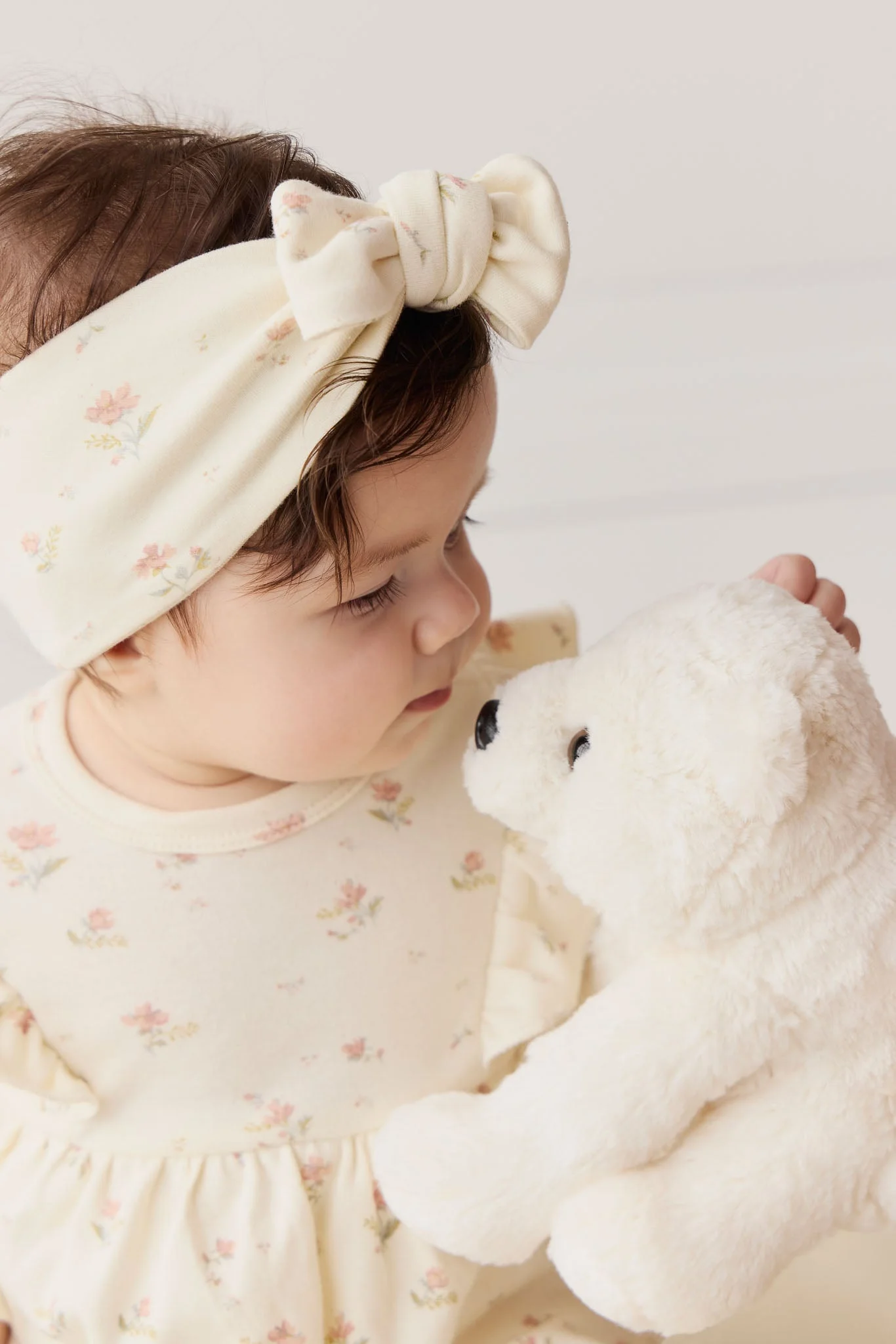 Organic Cotton Headband - Emilia Egret - Image 4