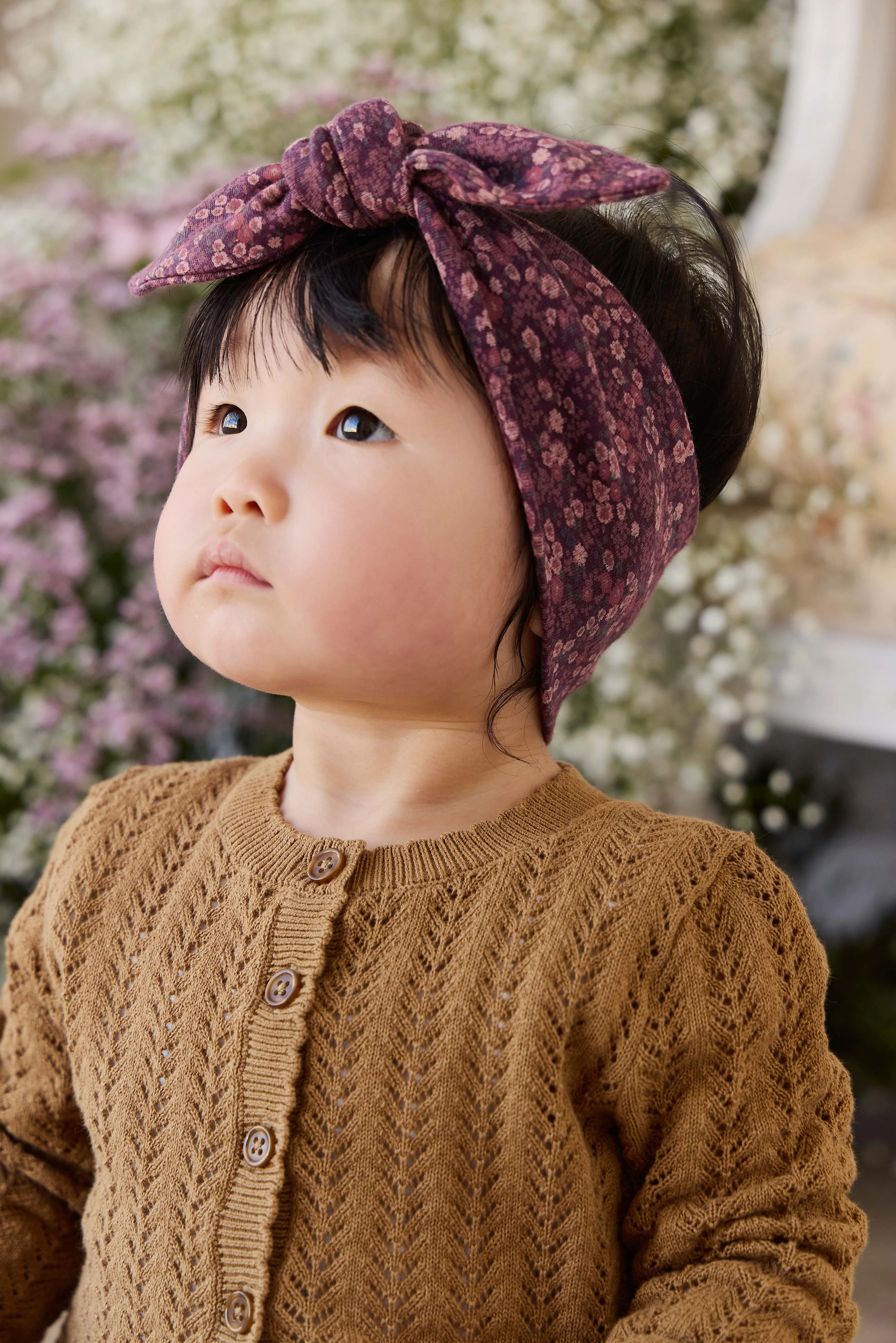 Organic Cotton Headband - Fig Floral - Image 4