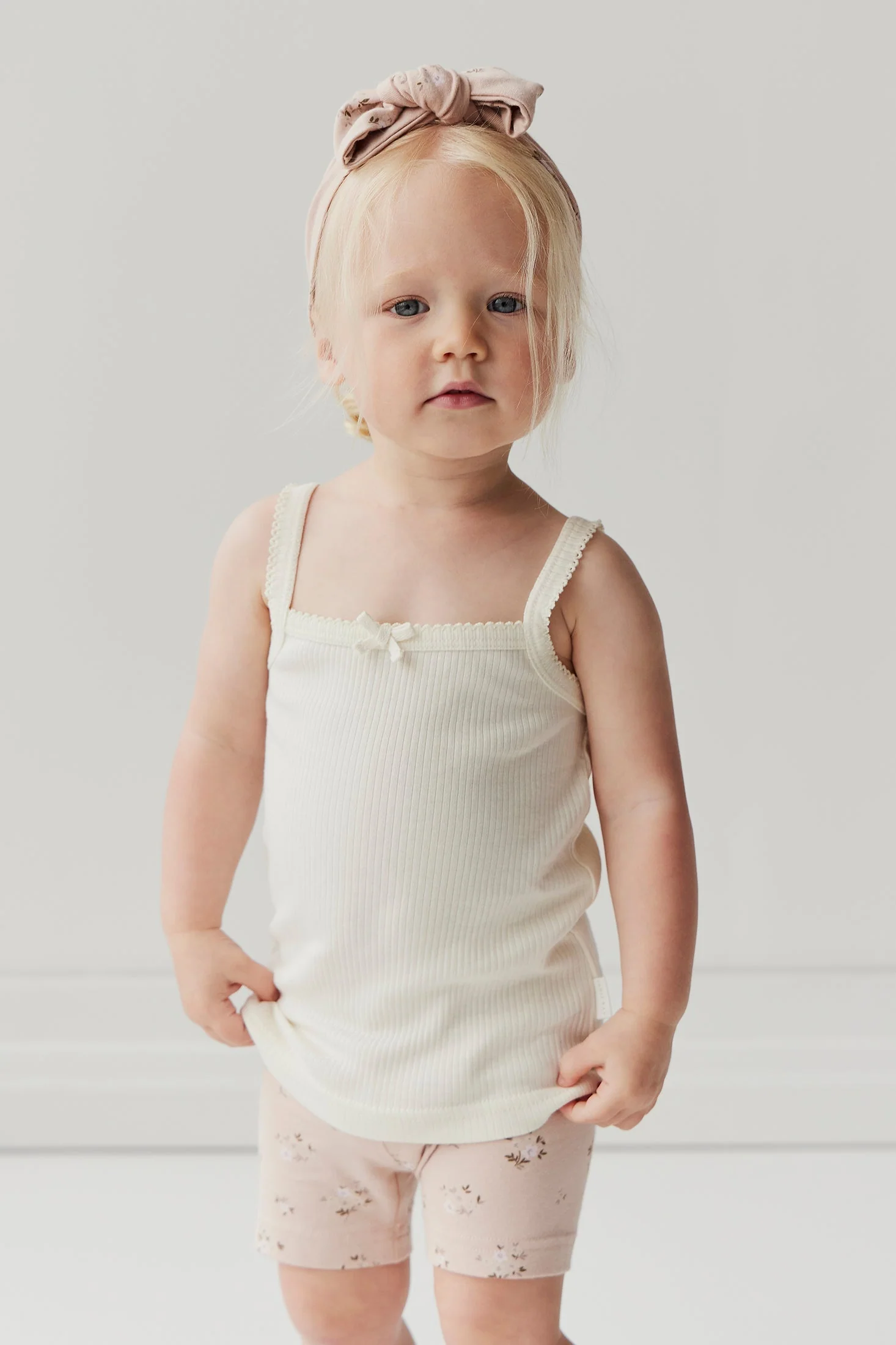 Organic Cotton Headband - Goldie Bouquet Rose - Image 4