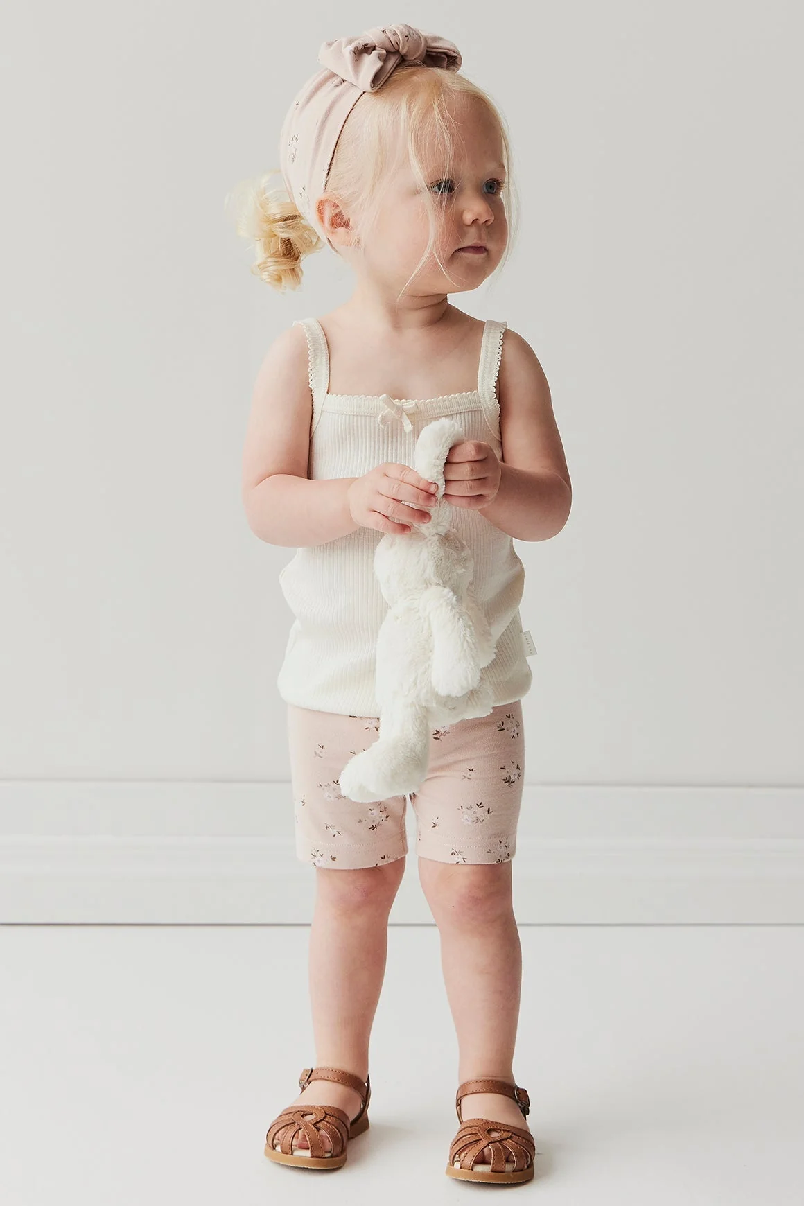 Organic Cotton Headband - Goldie Bouquet Rose - Image 5