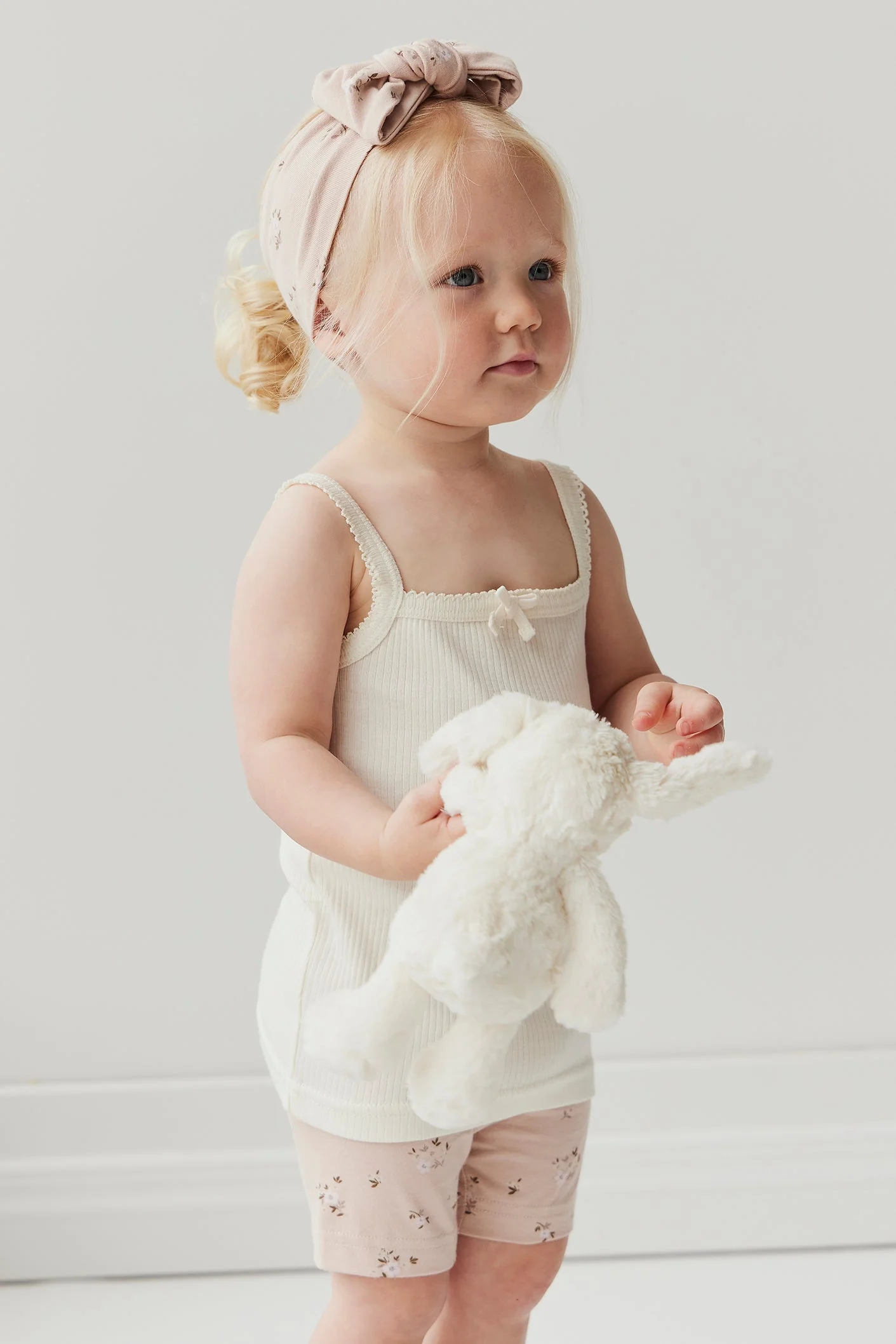 Organic Cotton Headband - Goldie Bouquet Rose - Image 6