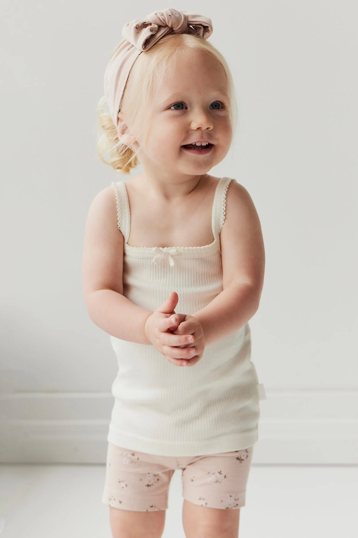 Organic Cotton Headband - Goldie Bouquet Rose - Image 7