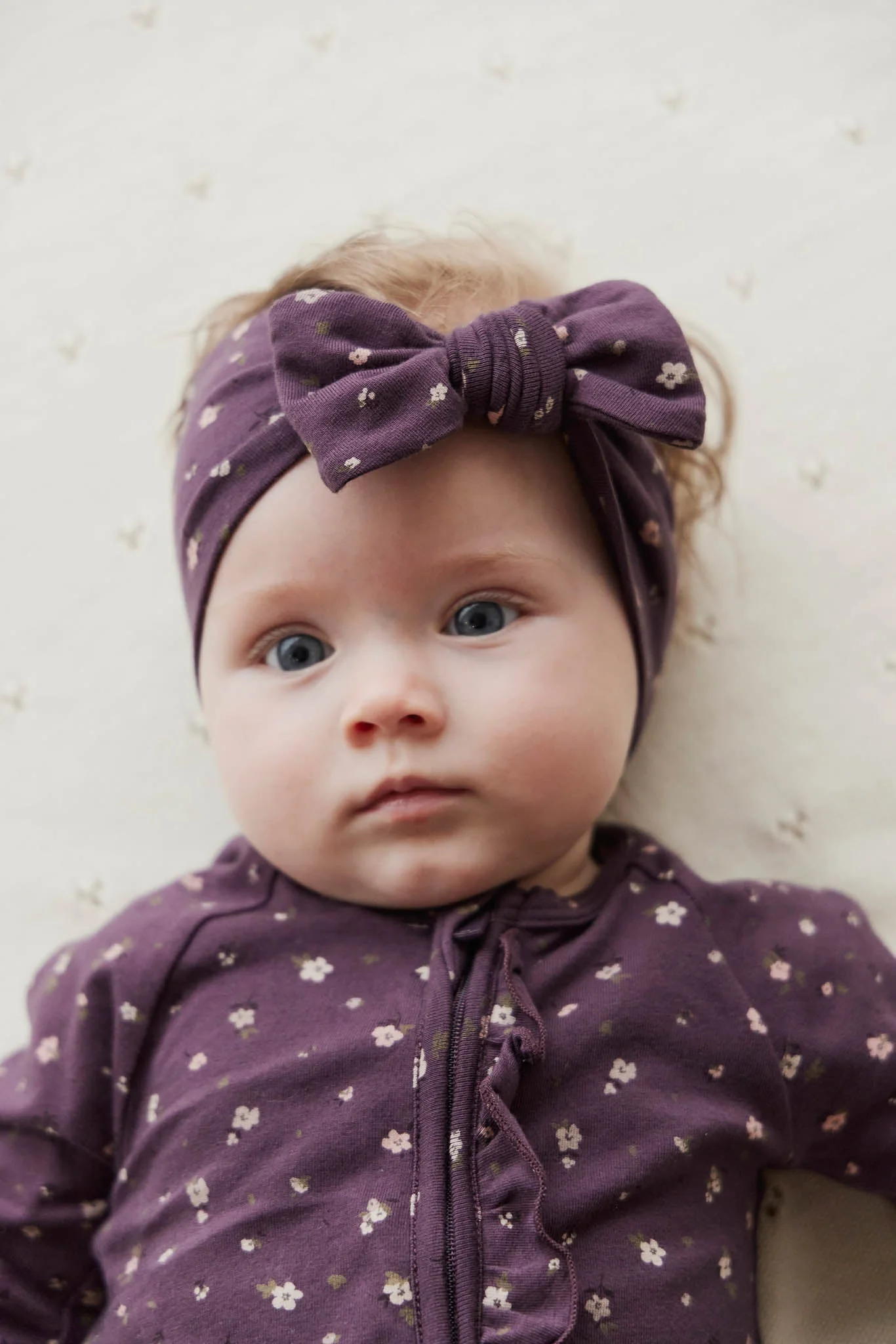 Organic Cotton Headband - Goldie Huckleberry Sparse - Image 3