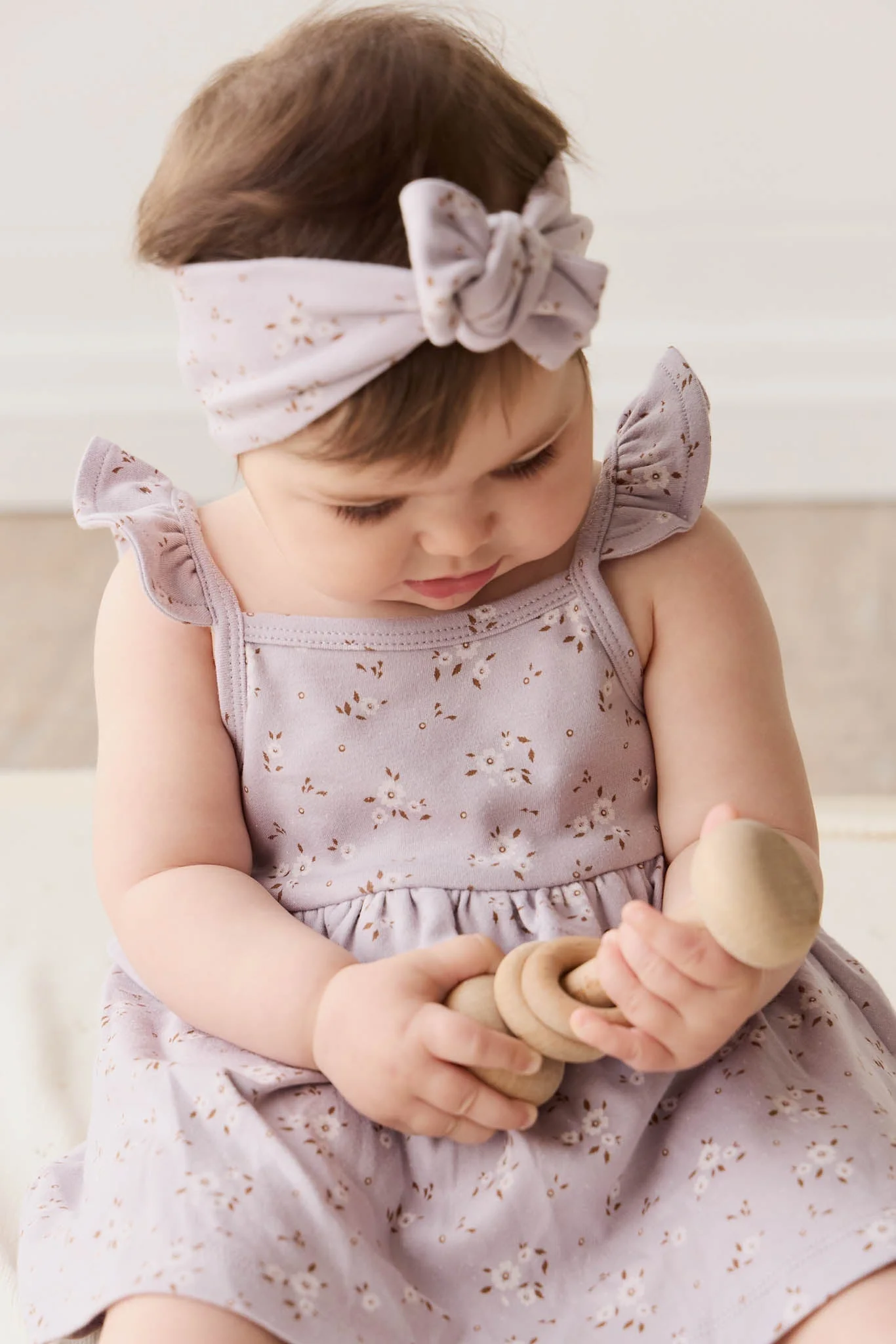 Organic Cotton Headband - Lulu Bloom Iris - Image 3