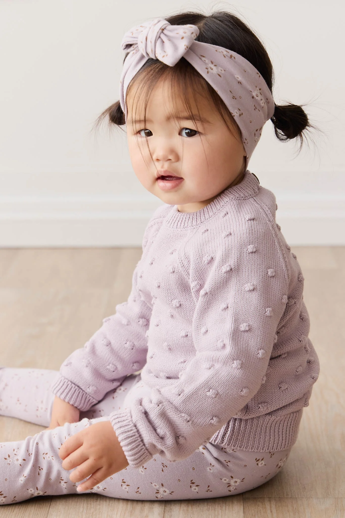 Organic Cotton Headband - Lulu Bloom Iris - Image 5