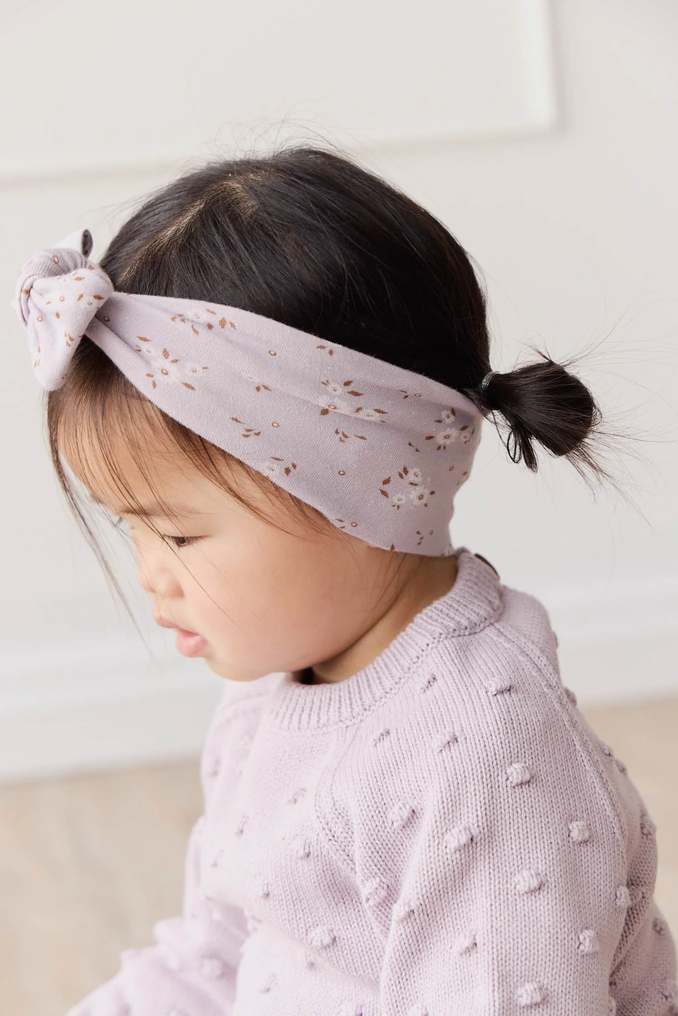 Organic Cotton Headband - Lulu Bloom Iris - Image 6