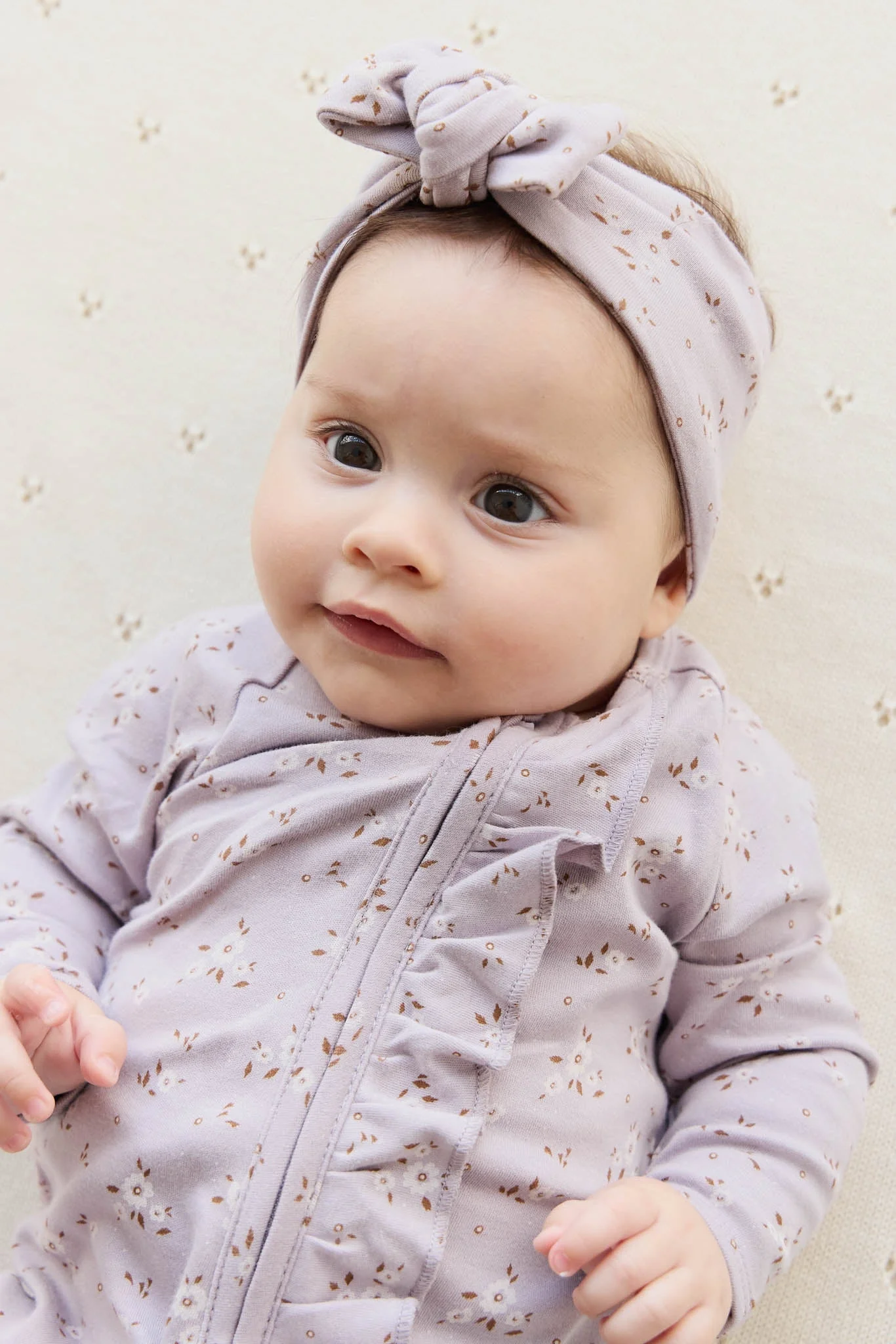 Organic Cotton Headband - Lulu Bloom Iris - Image 7
