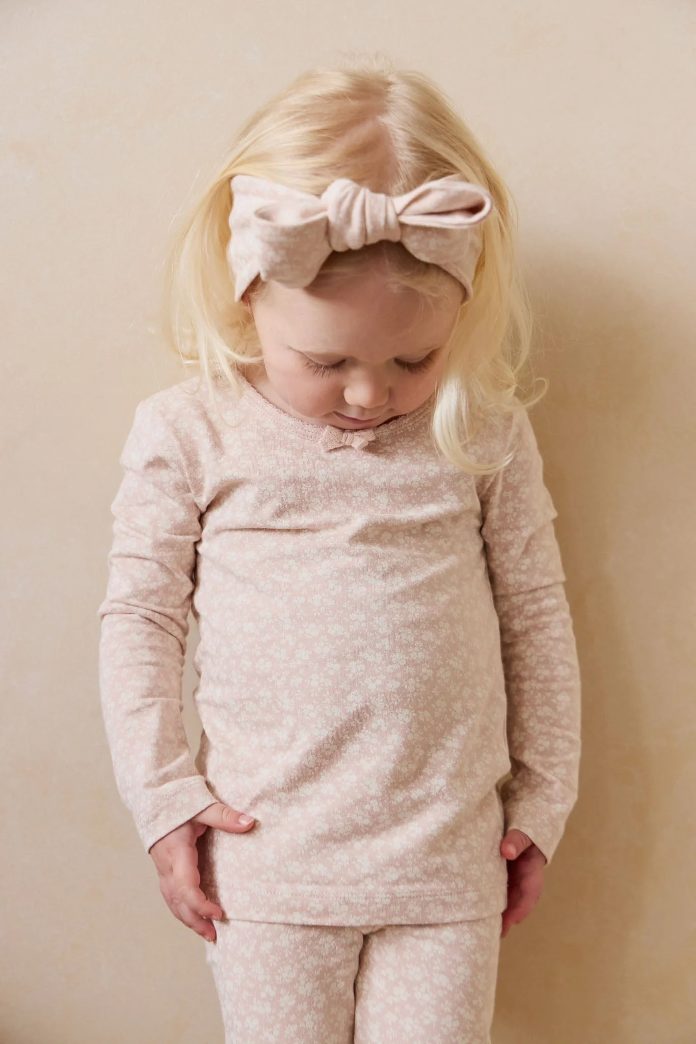 Organic Cotton Headband - Rosalie Field Rose - Image 3
