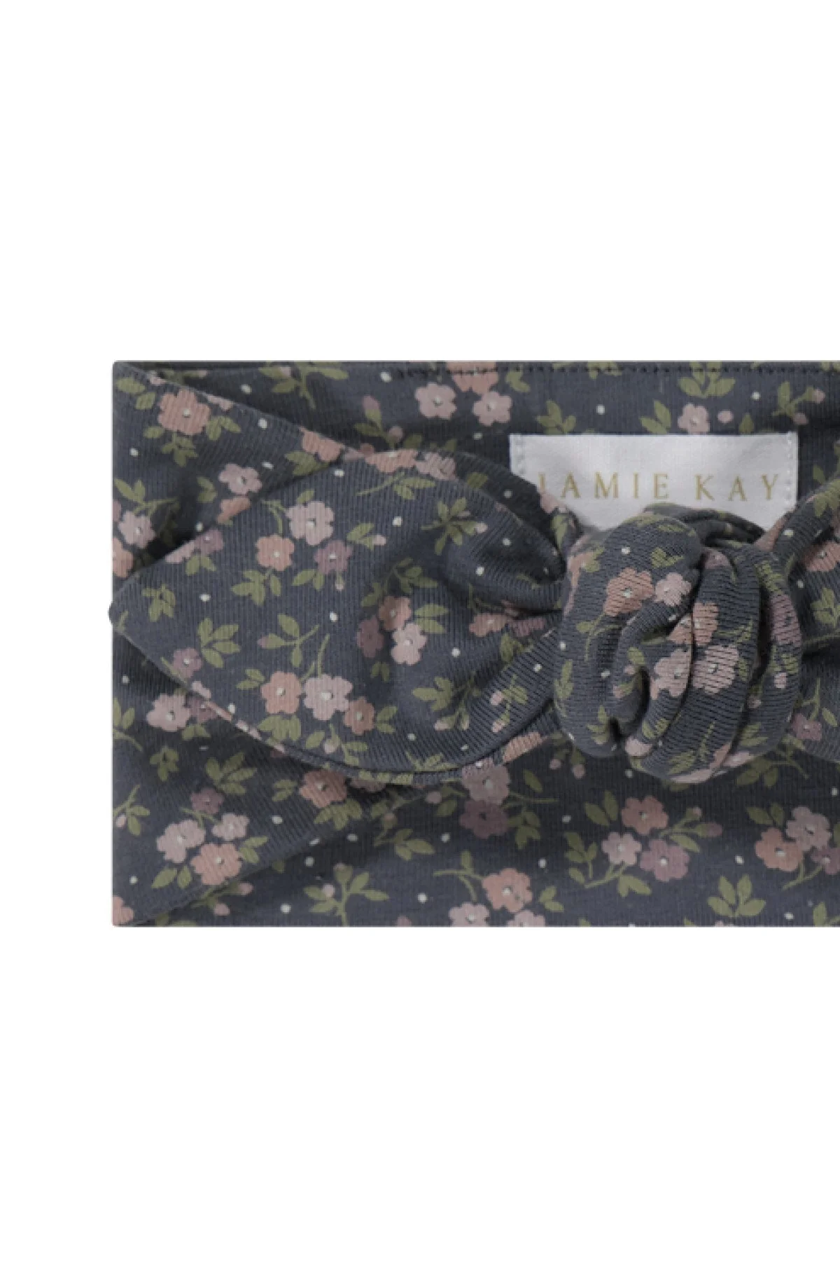 Organic Cotton Headband - Rosalie Floral Lava - Image 3