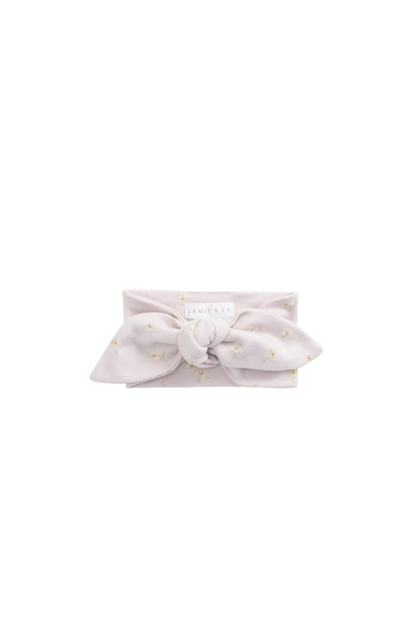 Organic Cotton Headband - Simple Flowers Lilac