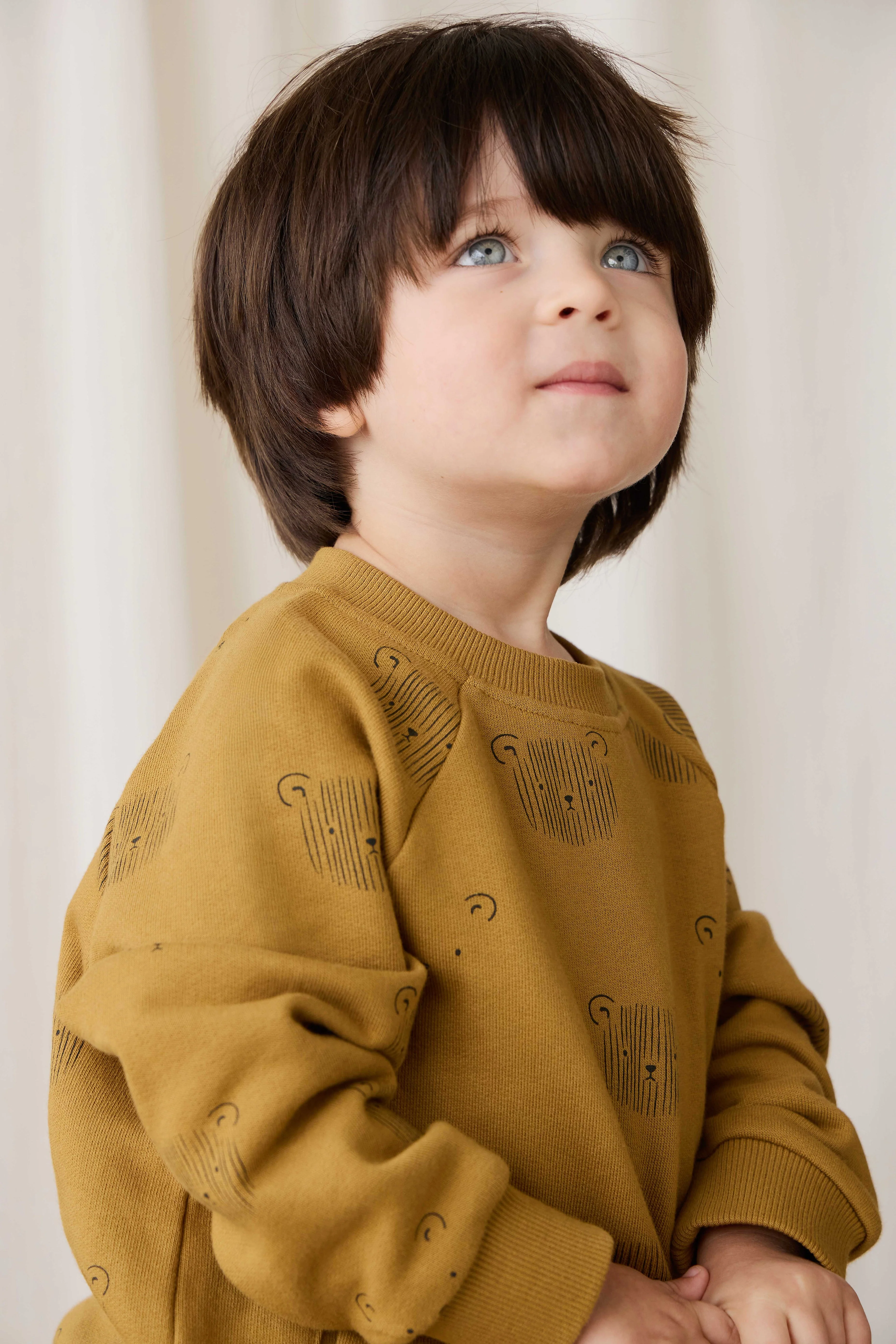 Organic Cotton Henry Sweatshirt - Buckwheat Teddy Face - Image 7