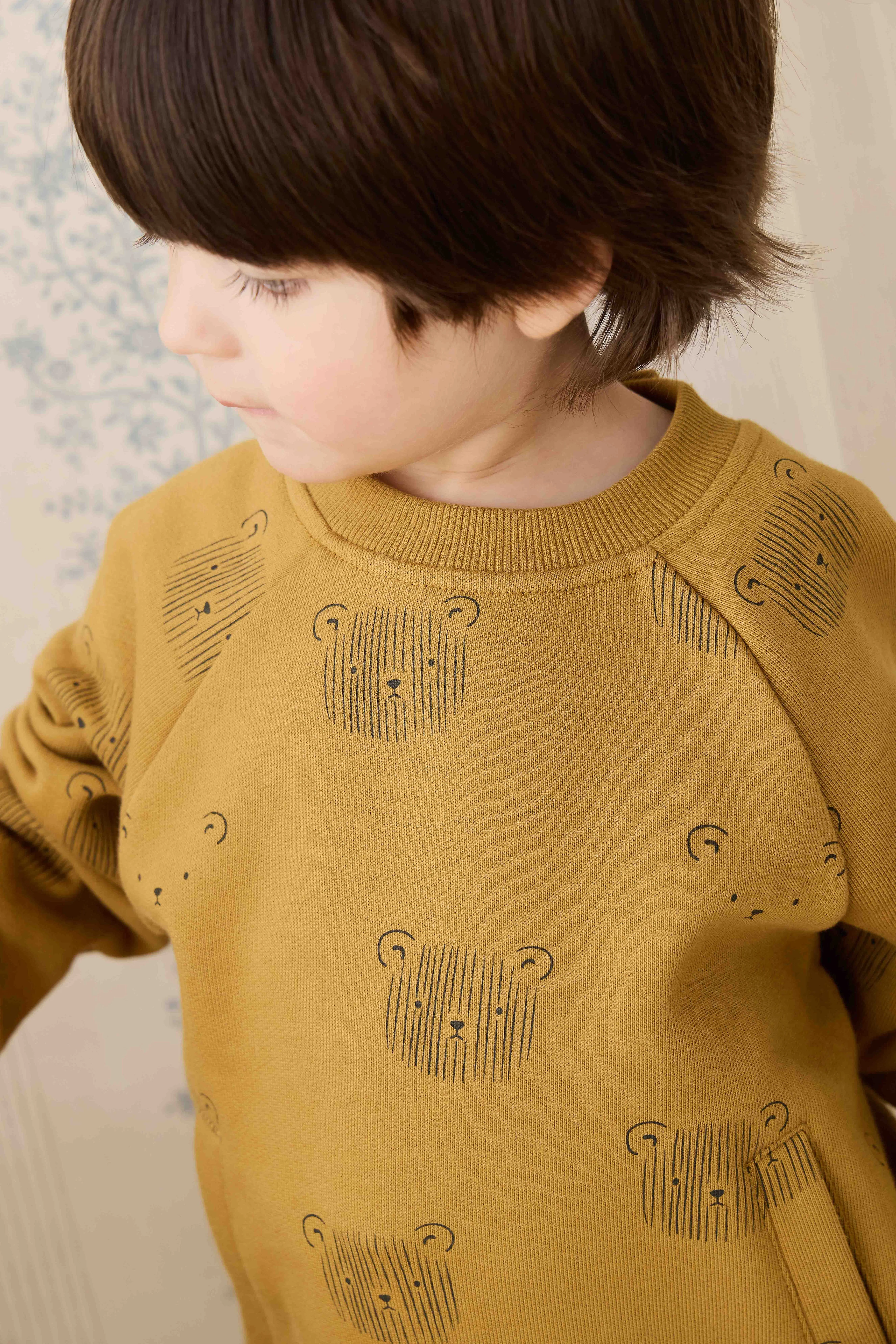 Organic Cotton Henry Sweatshirt - Buckwheat Teddy Face - Image 8