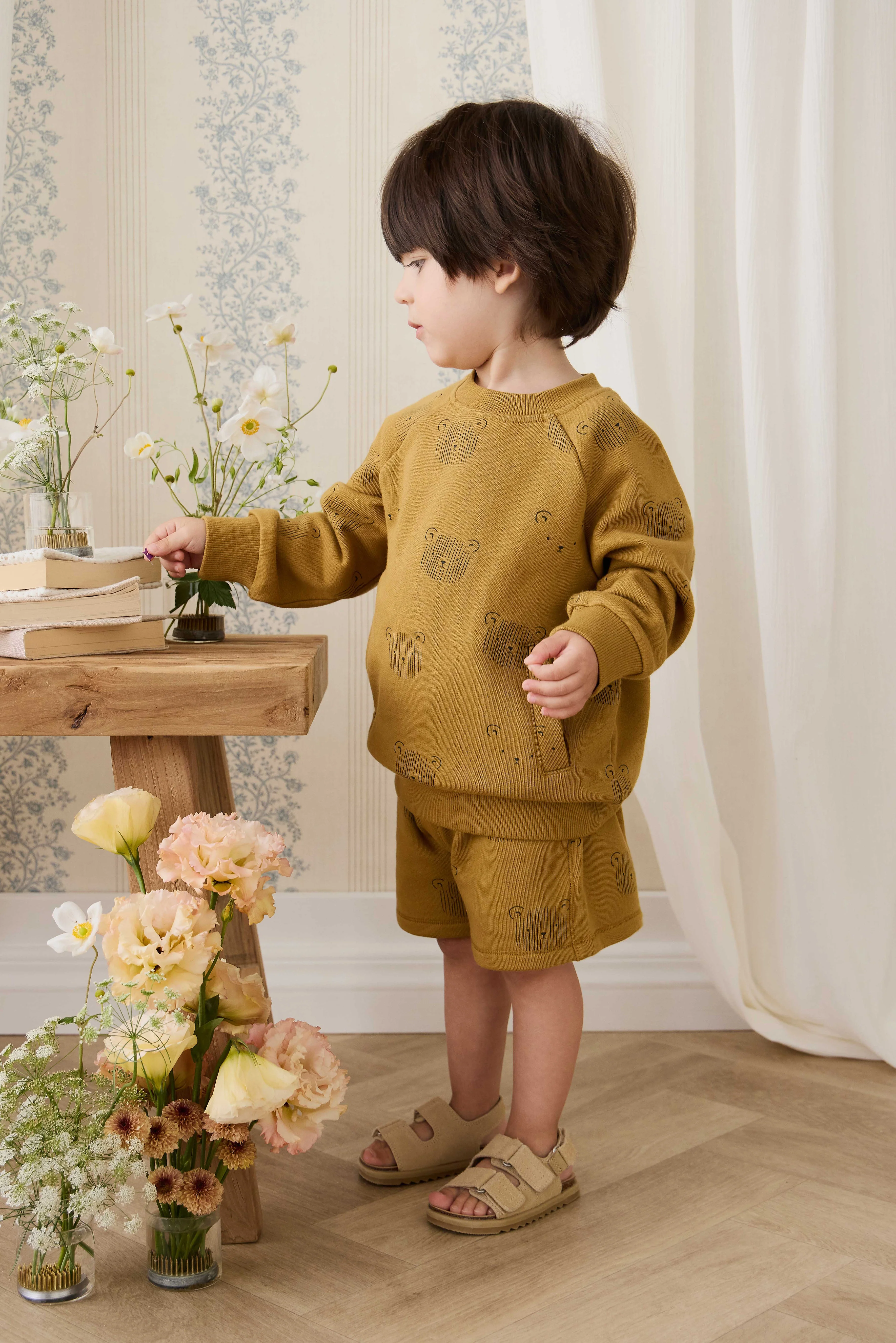 Organic Cotton Henry Sweatshirt - Buckwheat Teddy Face - Image 9