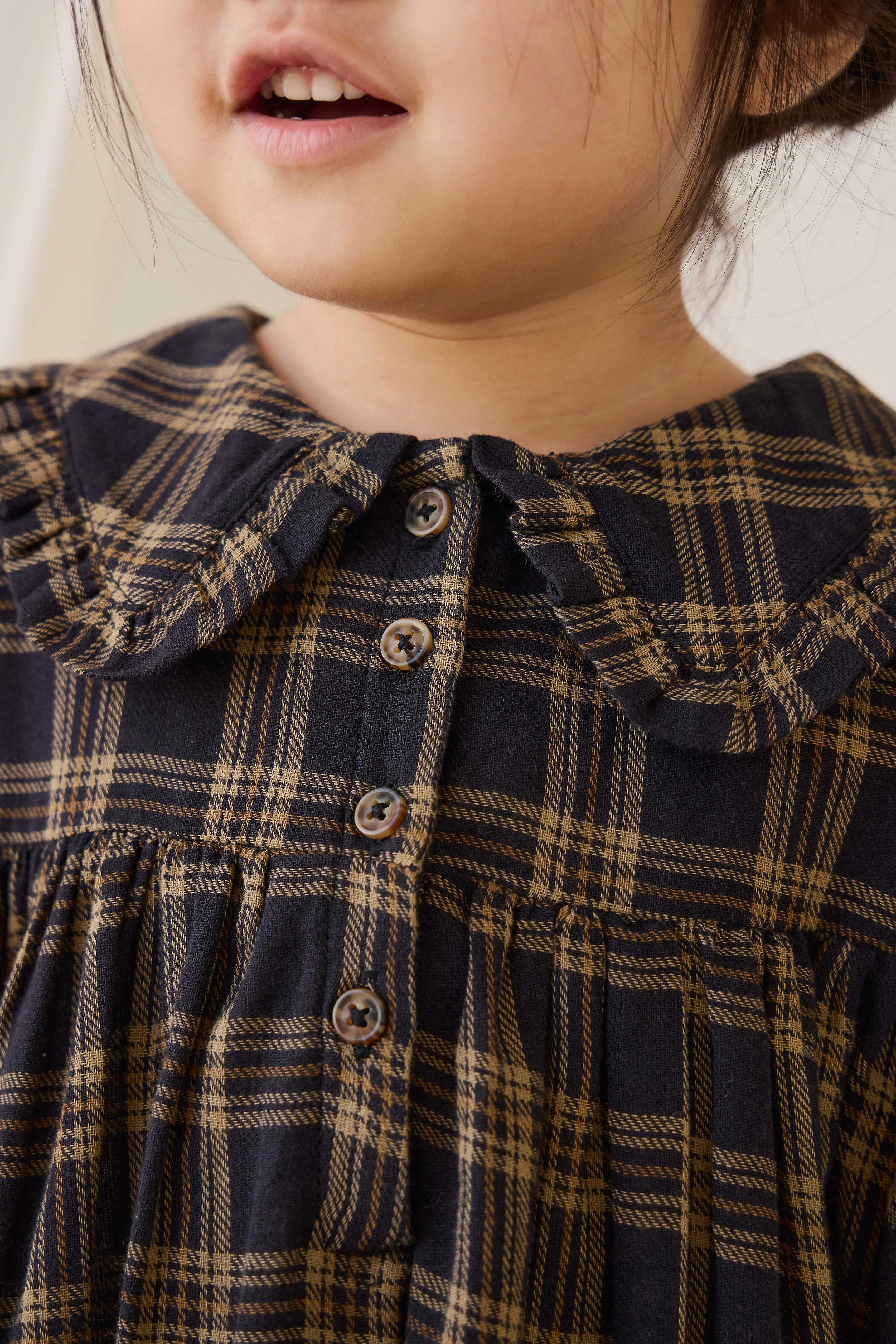 Organic Cotton Ira Dress - Woodland Check - Image 6