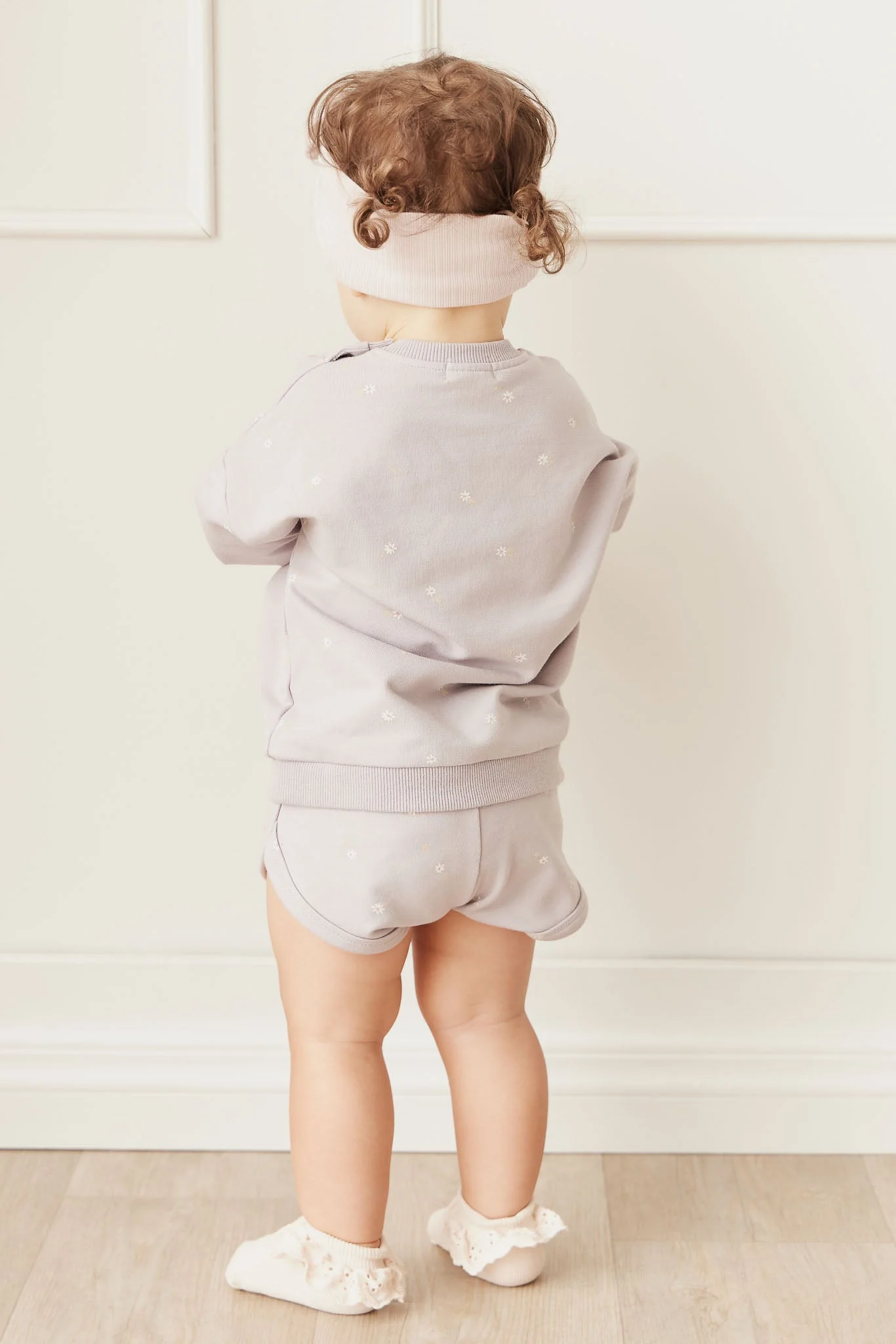 Organic Cotton Ivy Shortie - Annie Ditzy Violet Ice - Image 3