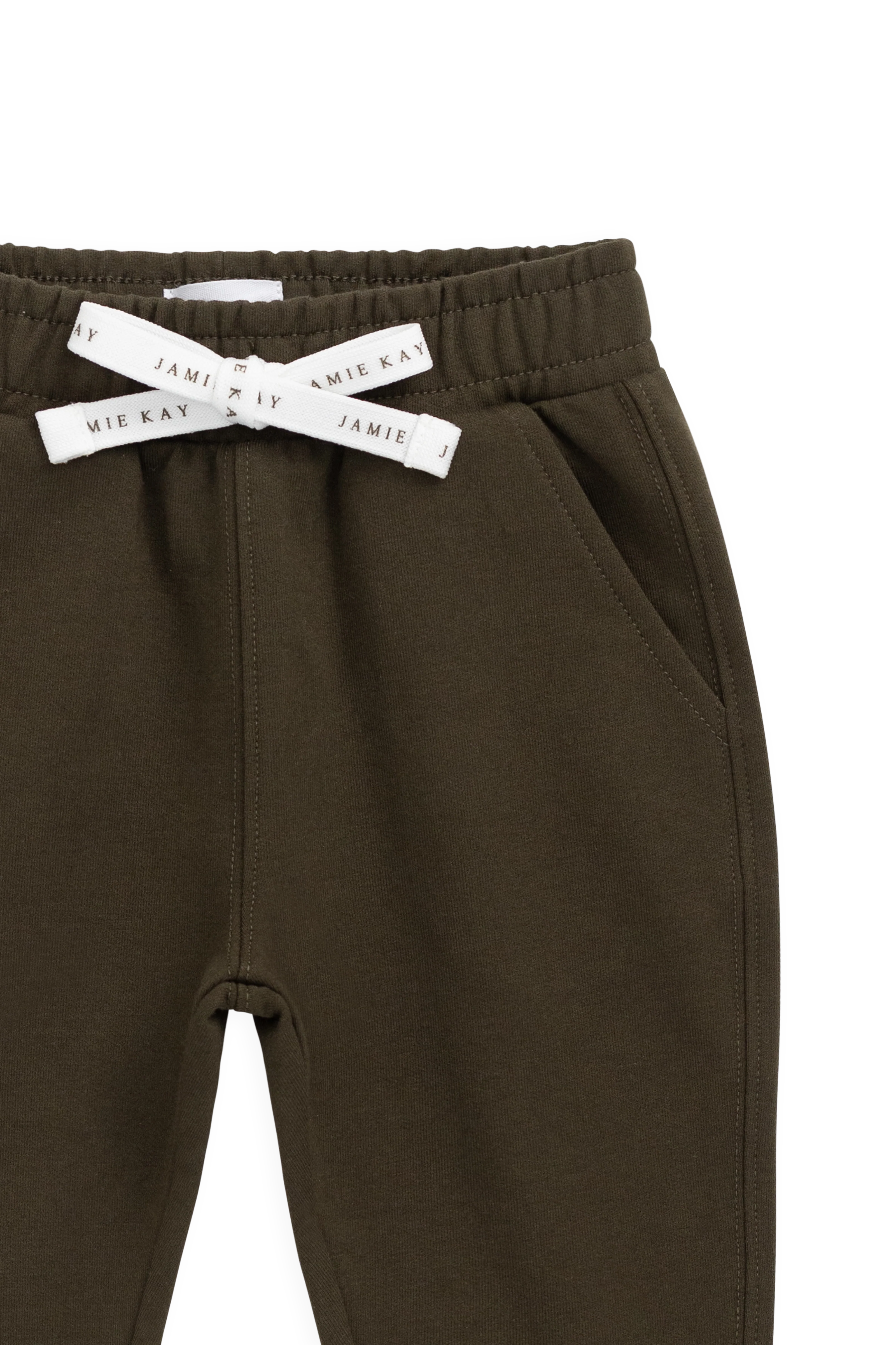 Organic Cotton Jalen Track Pant - Deep Olive - Image 7
