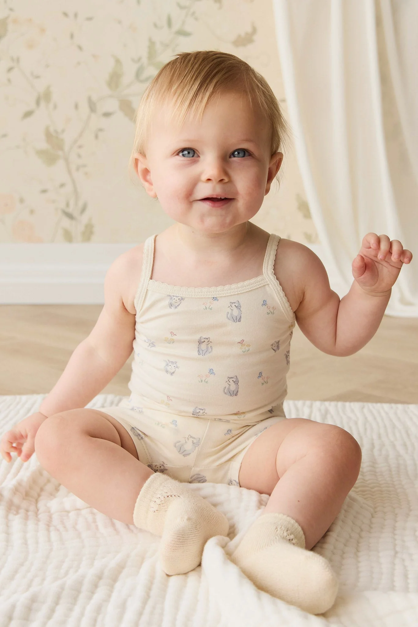 Organic Cotton Jolie Singlet Pyjama Set - Charlies Butterflies