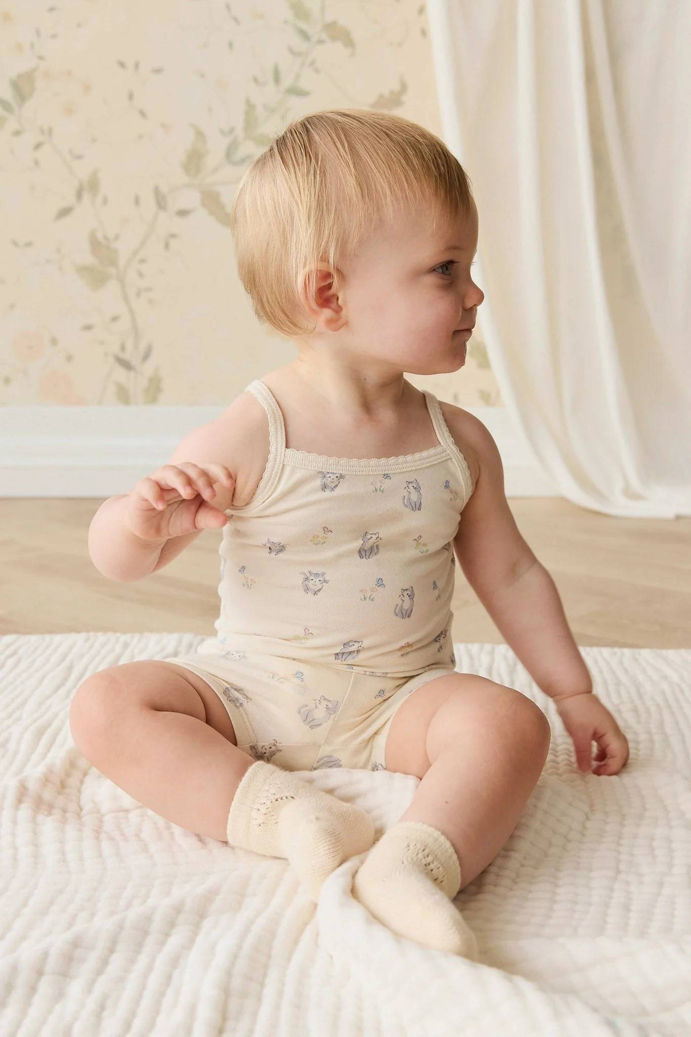 Organic Cotton Jolie Singlet Pyjama Set - Charlies Butterflies - Image 4