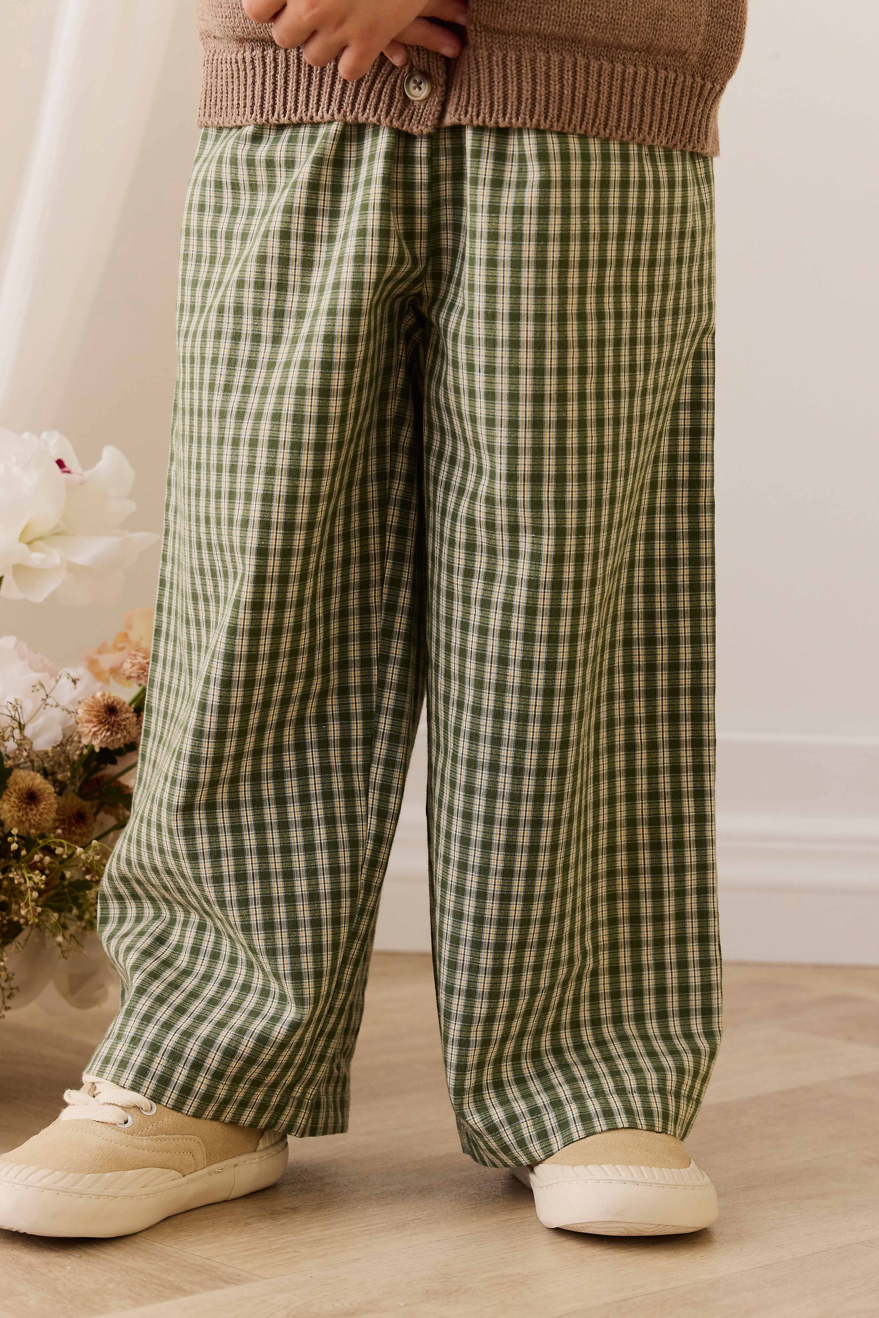 Organic Cotton Kenji Pant - Ravine Check
