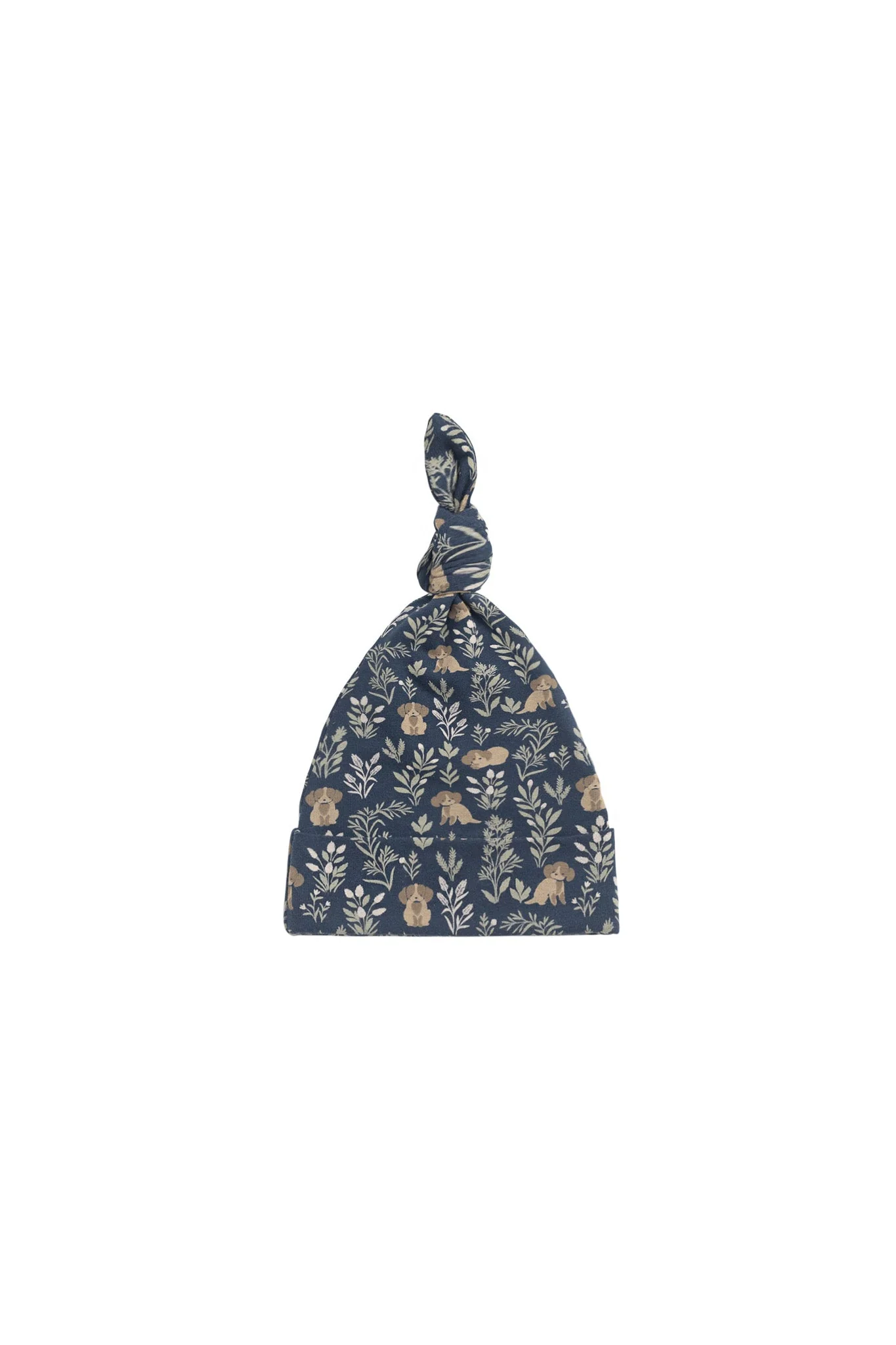 Organic Cotton Knot Beanie - Charlies Backyard Navy