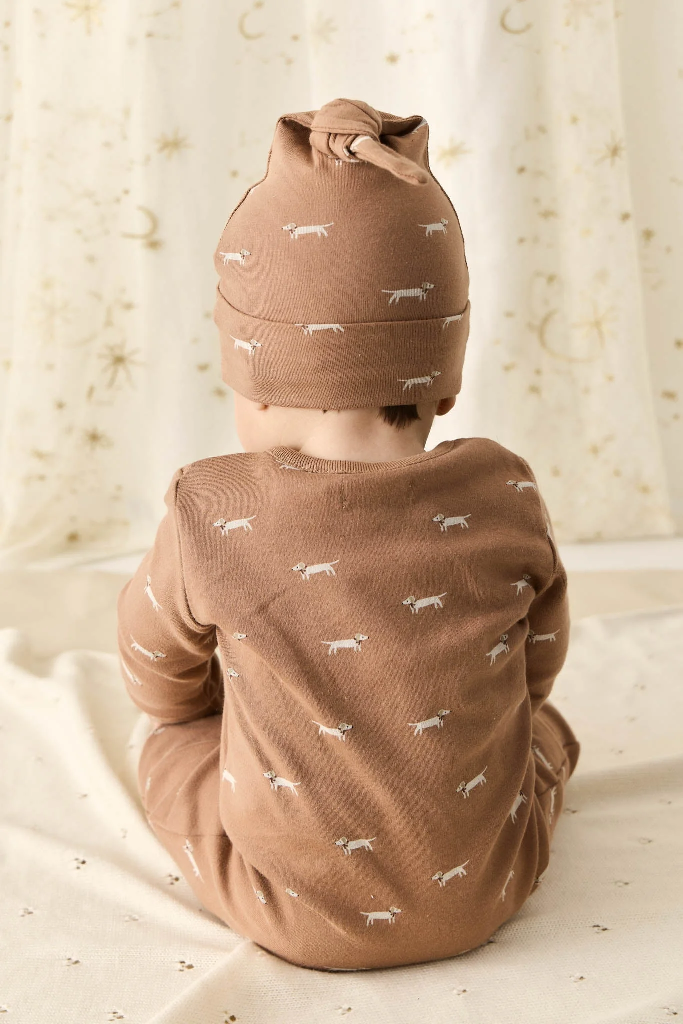 Organic Cotton Knot Beanie - Cosy Basil Spiced - Image 6