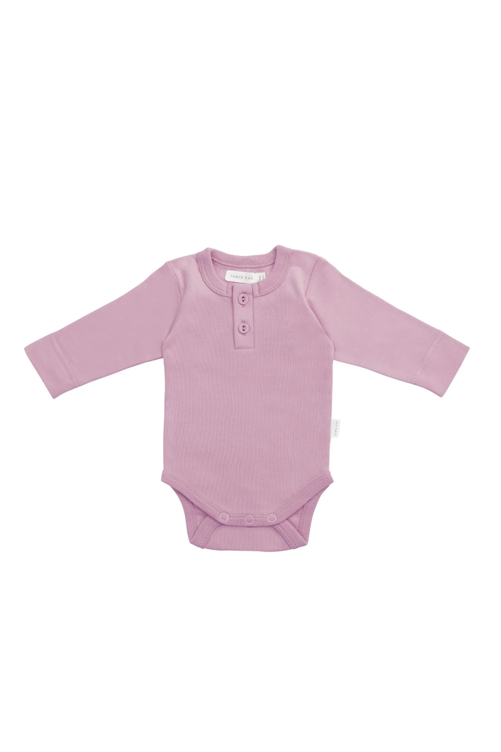 Organic Cotton Long Sleeve Bodysuit - Lily