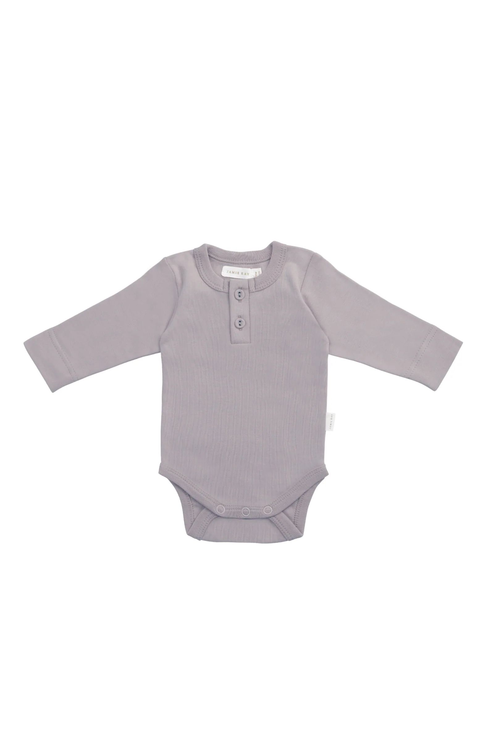 Organic Cotton Long Sleeve Bodysuit - Moon