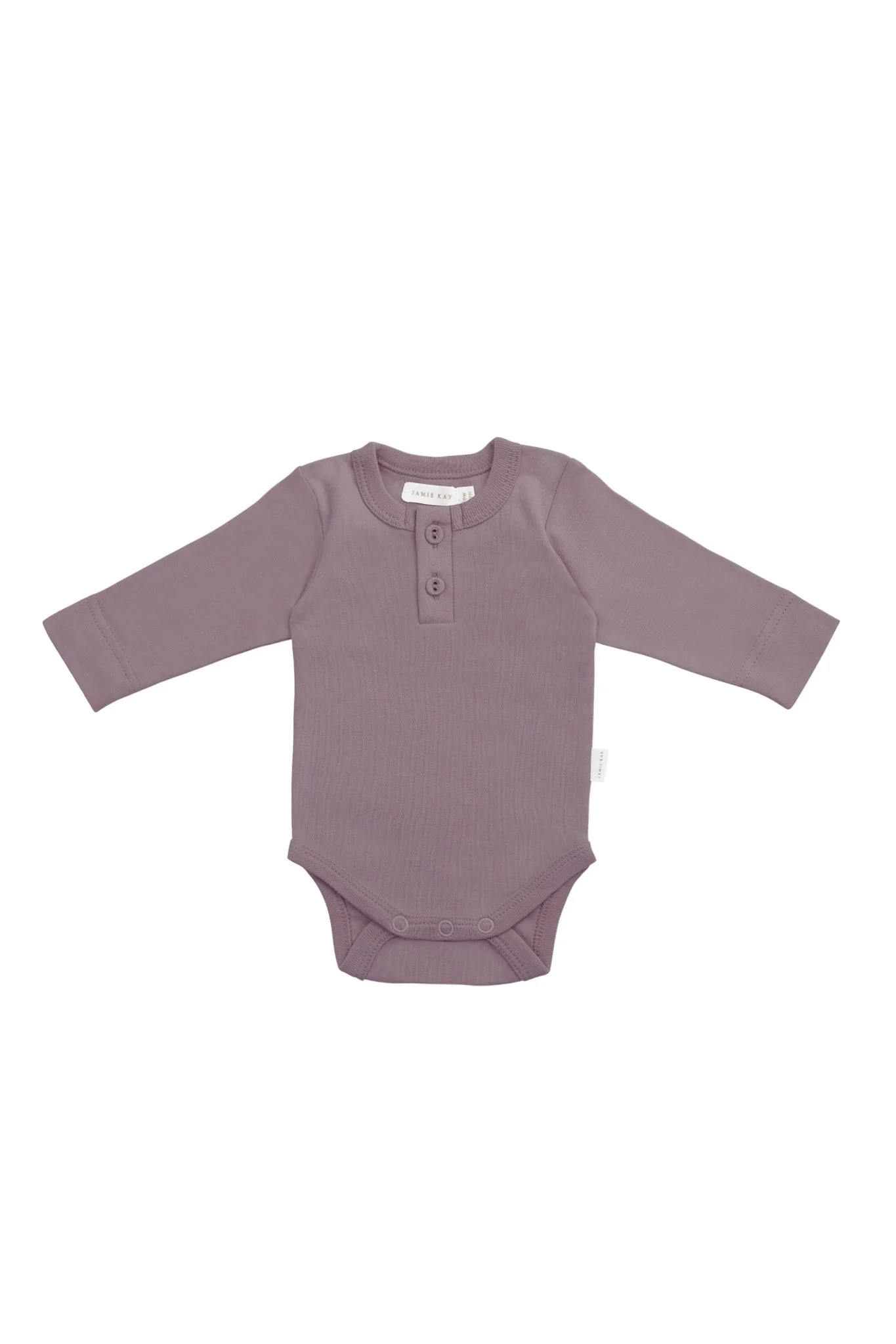 Organic Cotton Long Sleeve Bodysuit - Twilight