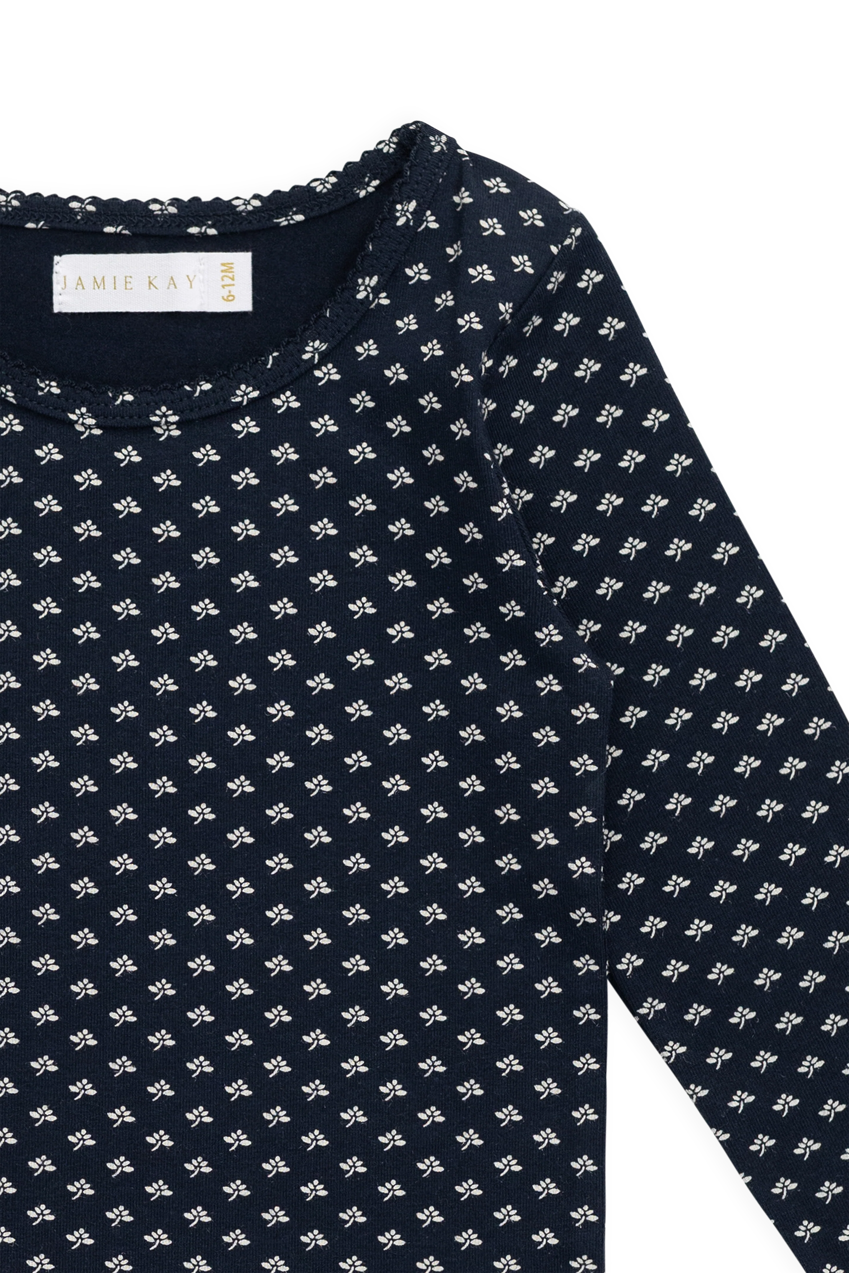 Organic Cotton Long Sleeve Top - Lisa Petite Indigo - Image 5