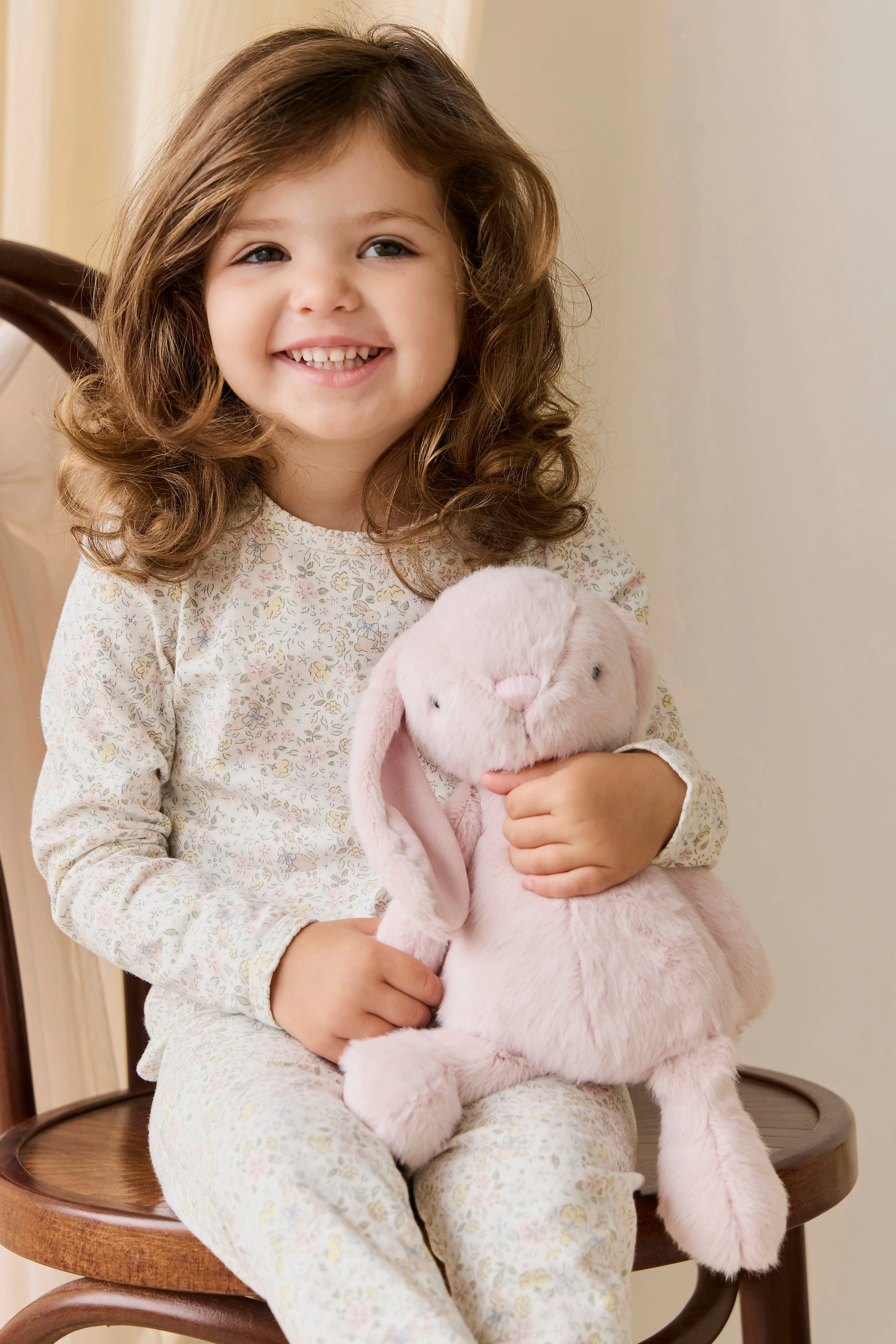 Organic Cotton Louisella Long Sleeve Pyjama Set-Cottage Garden