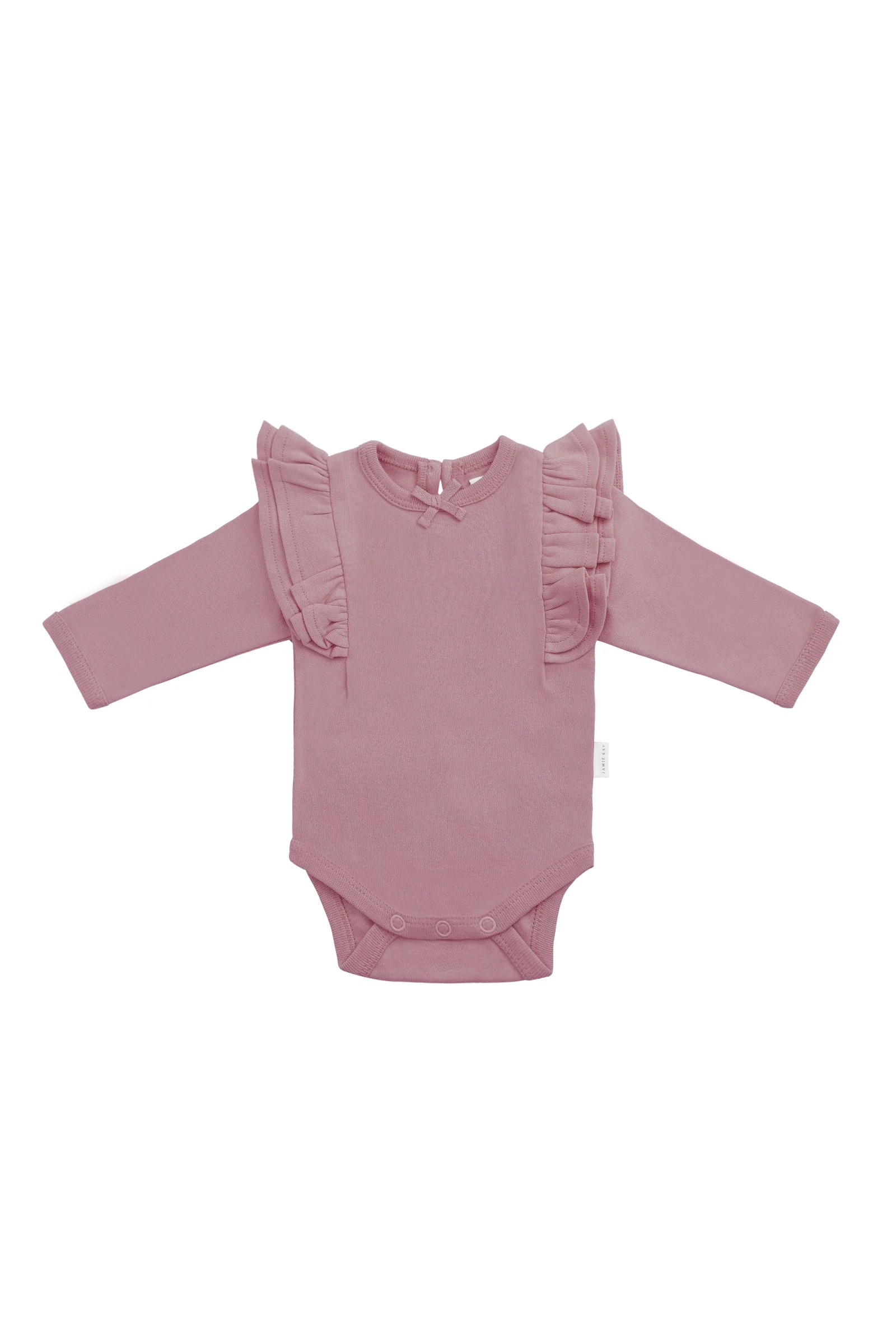 Organic Cotton Maddie Long Sleeve Bodysuit - Lillium