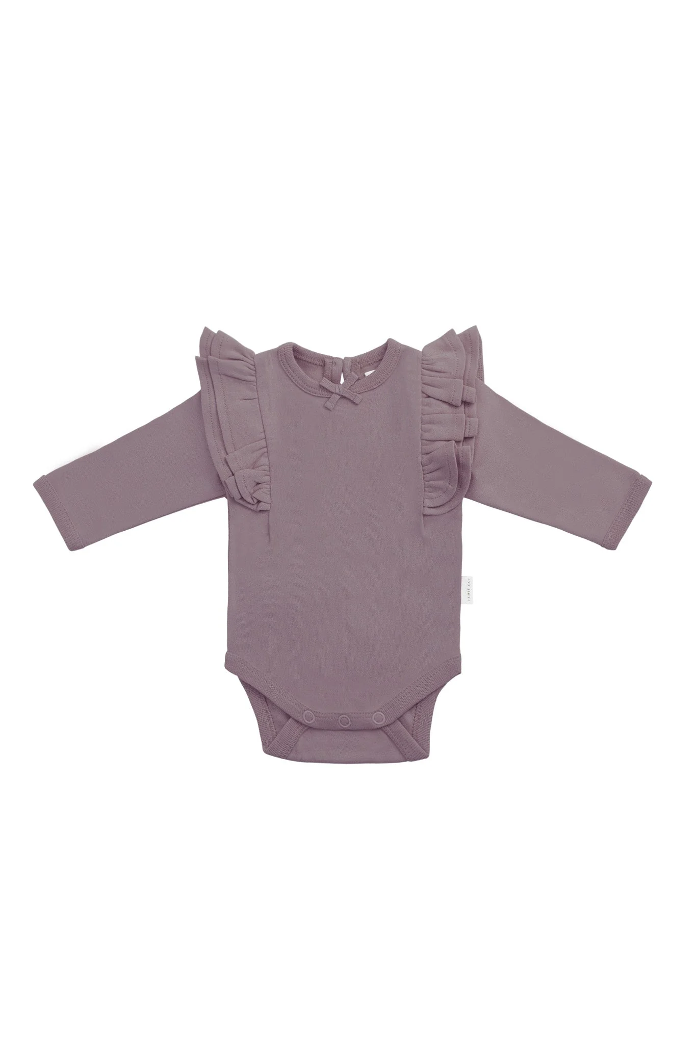 Organic Cotton Maddie Long Sleeve Bodysuit - Twilight