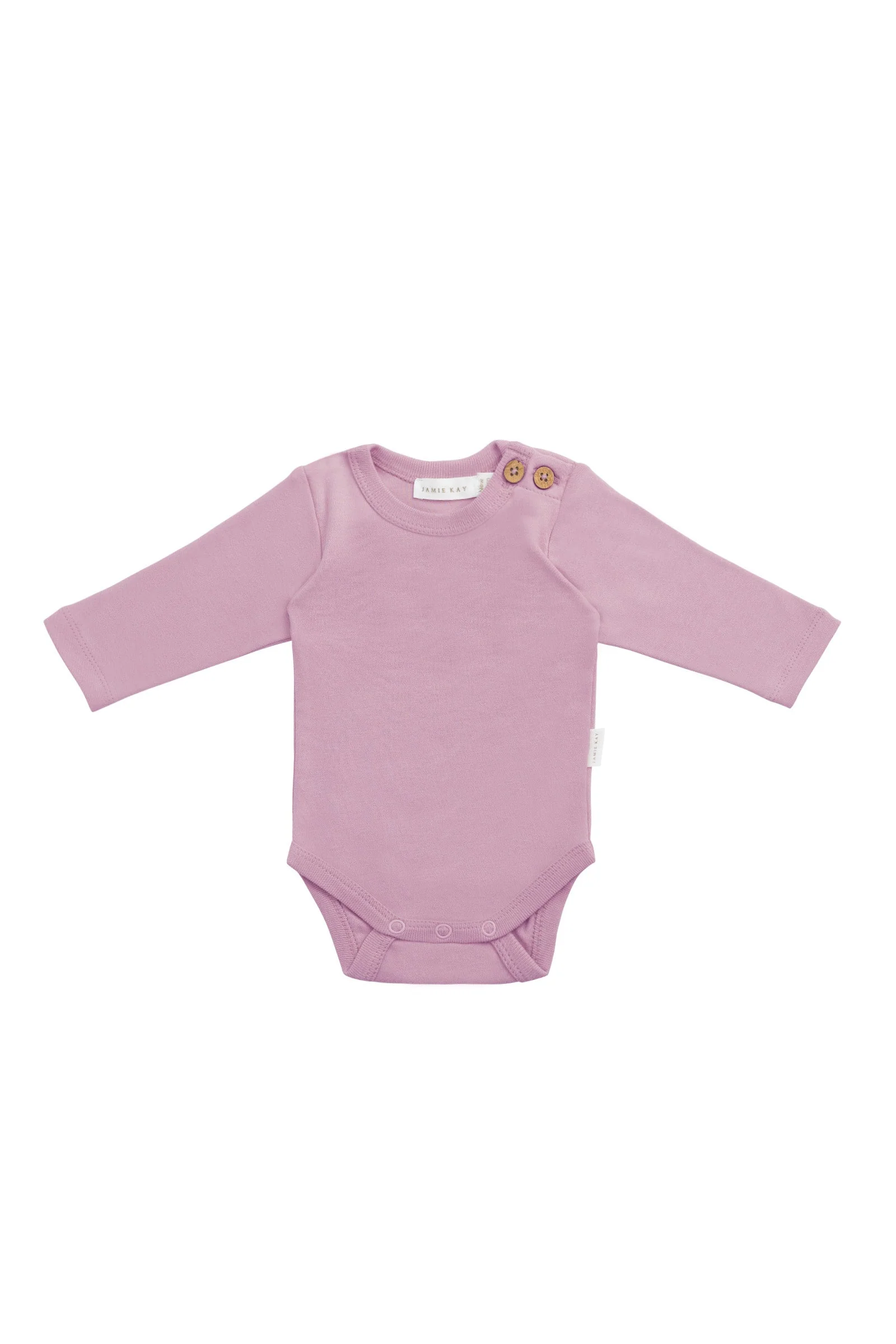 Organic Cotton Marlo Long Sleeve Bodysuit - Lily