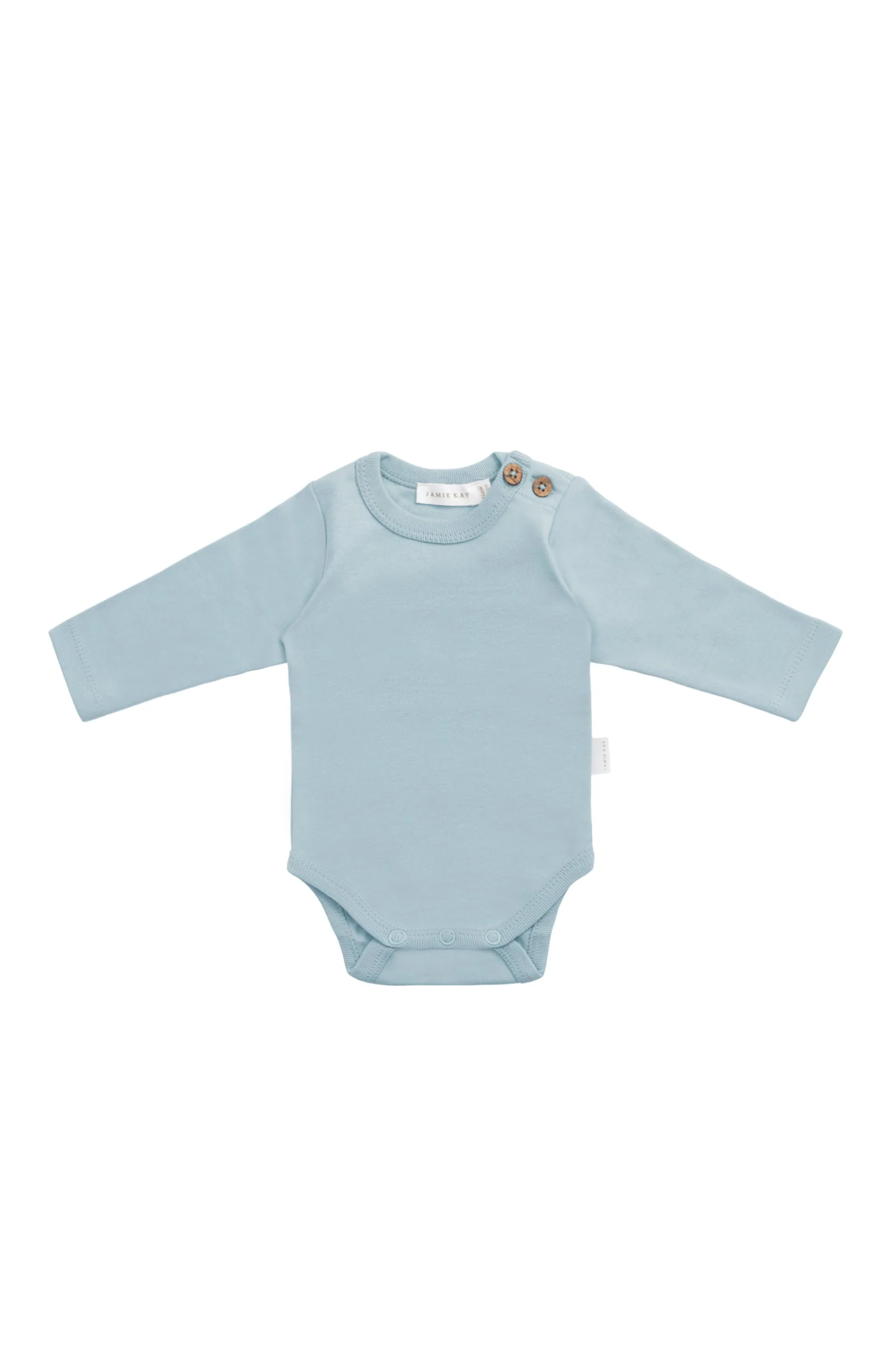 Organic Cotton Marlo Long Sleeve Bodysuit - Mer