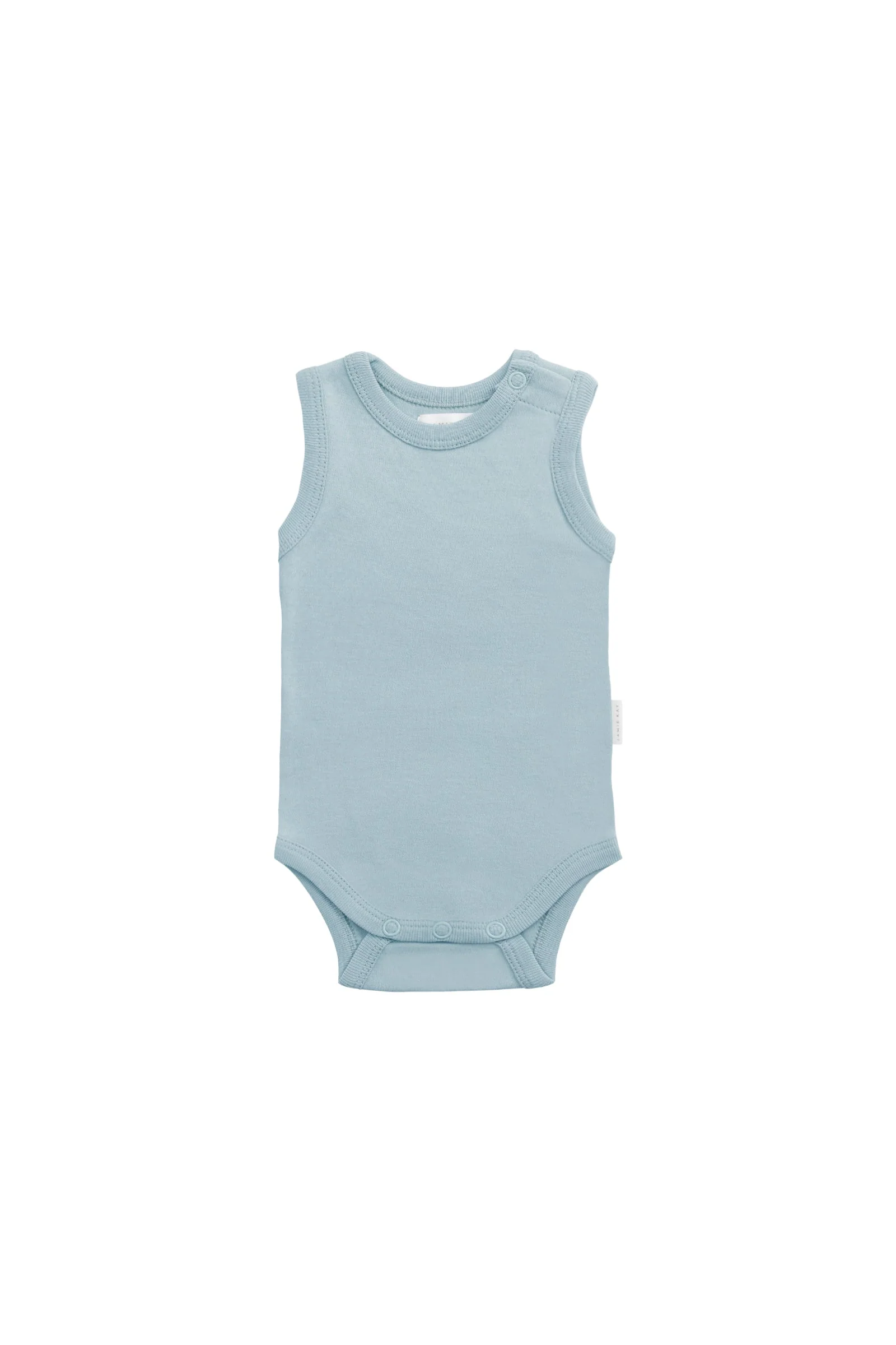 Organic Cotton Marlo Sleeveless Bodysuit - Mer
