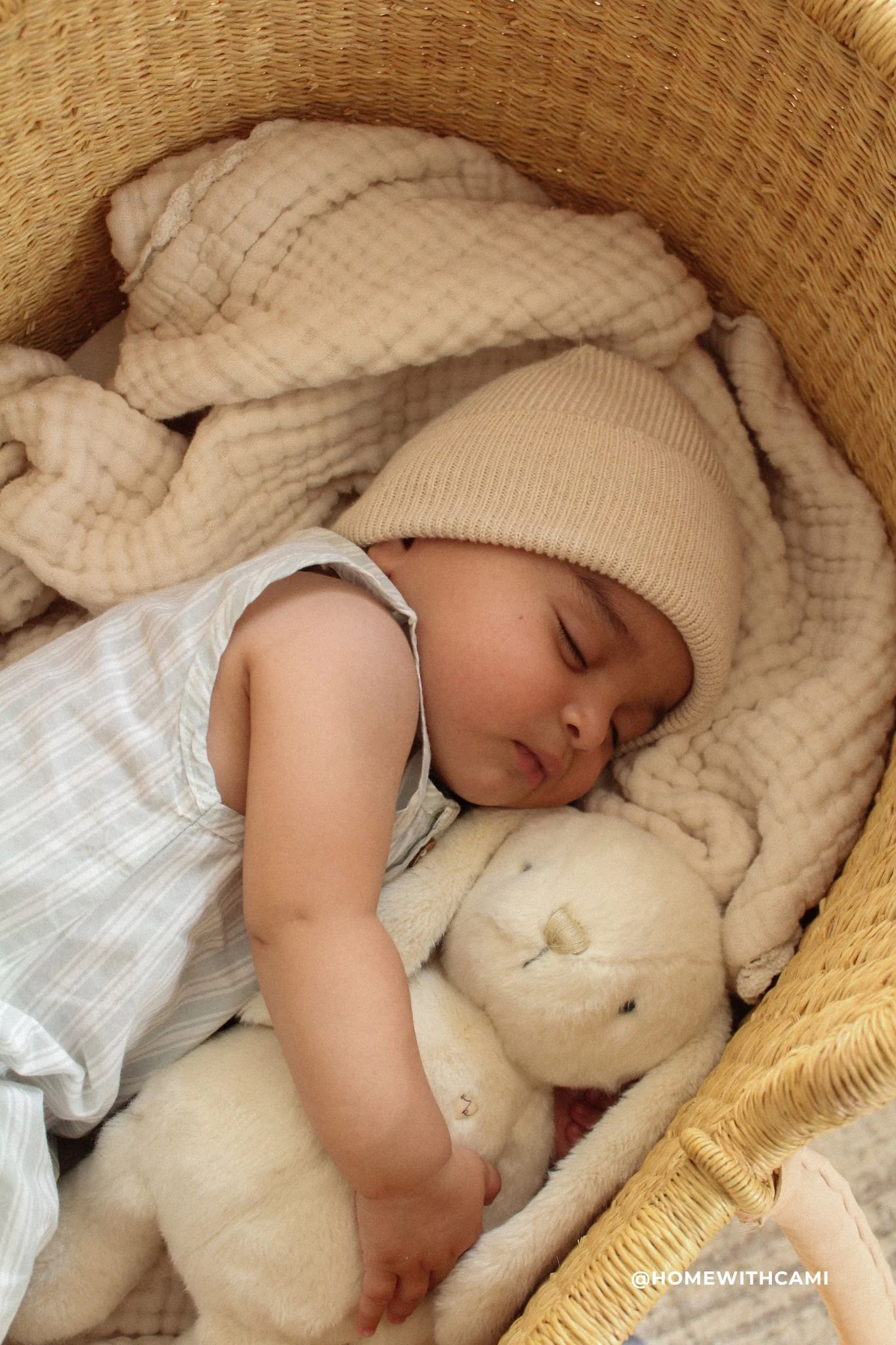 Organic Cotton Milo Jumpsuit - Variegated Stripe Shoreline - Image 5