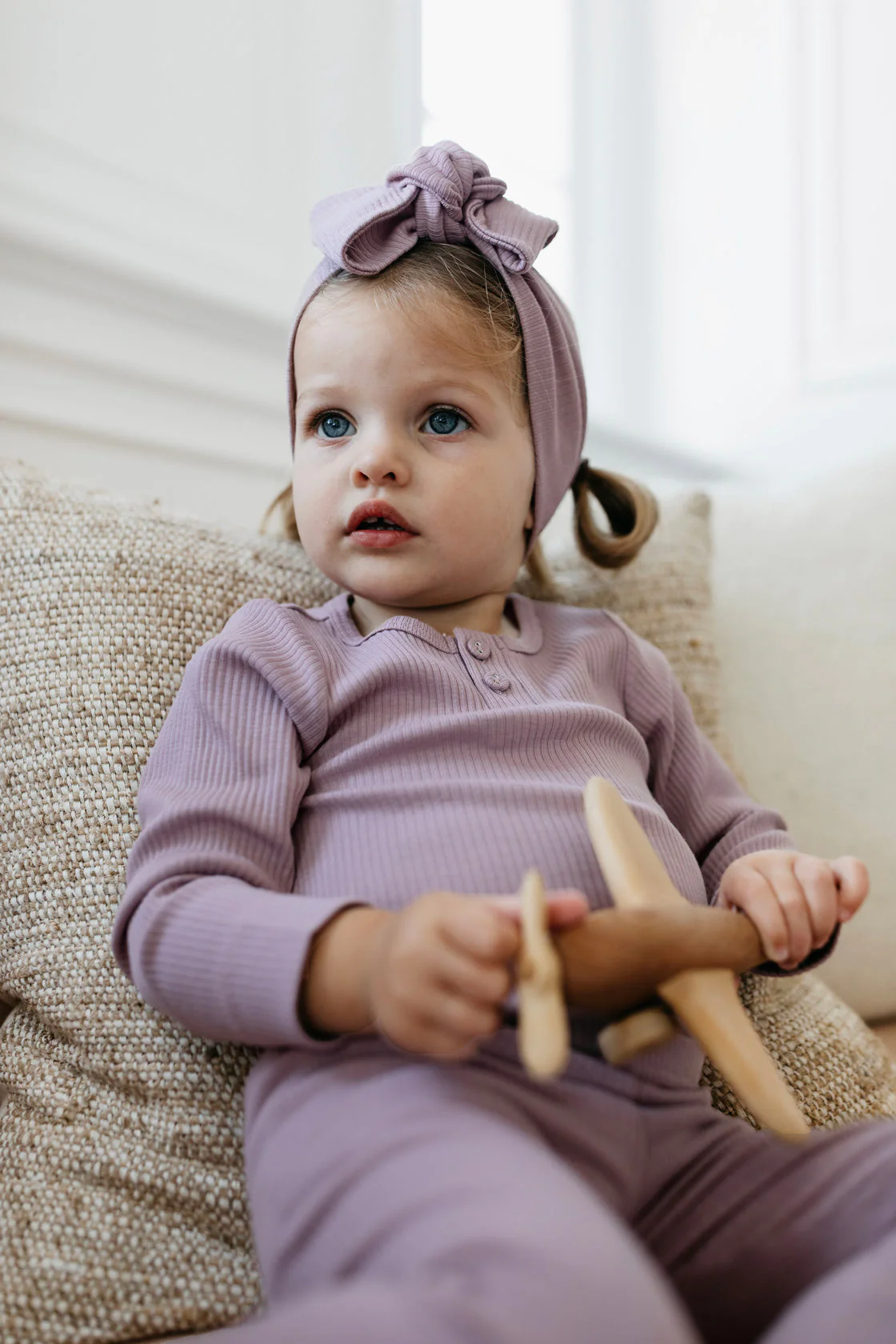 Organic Cotton Modal Headband - Periwinkle - Image 8