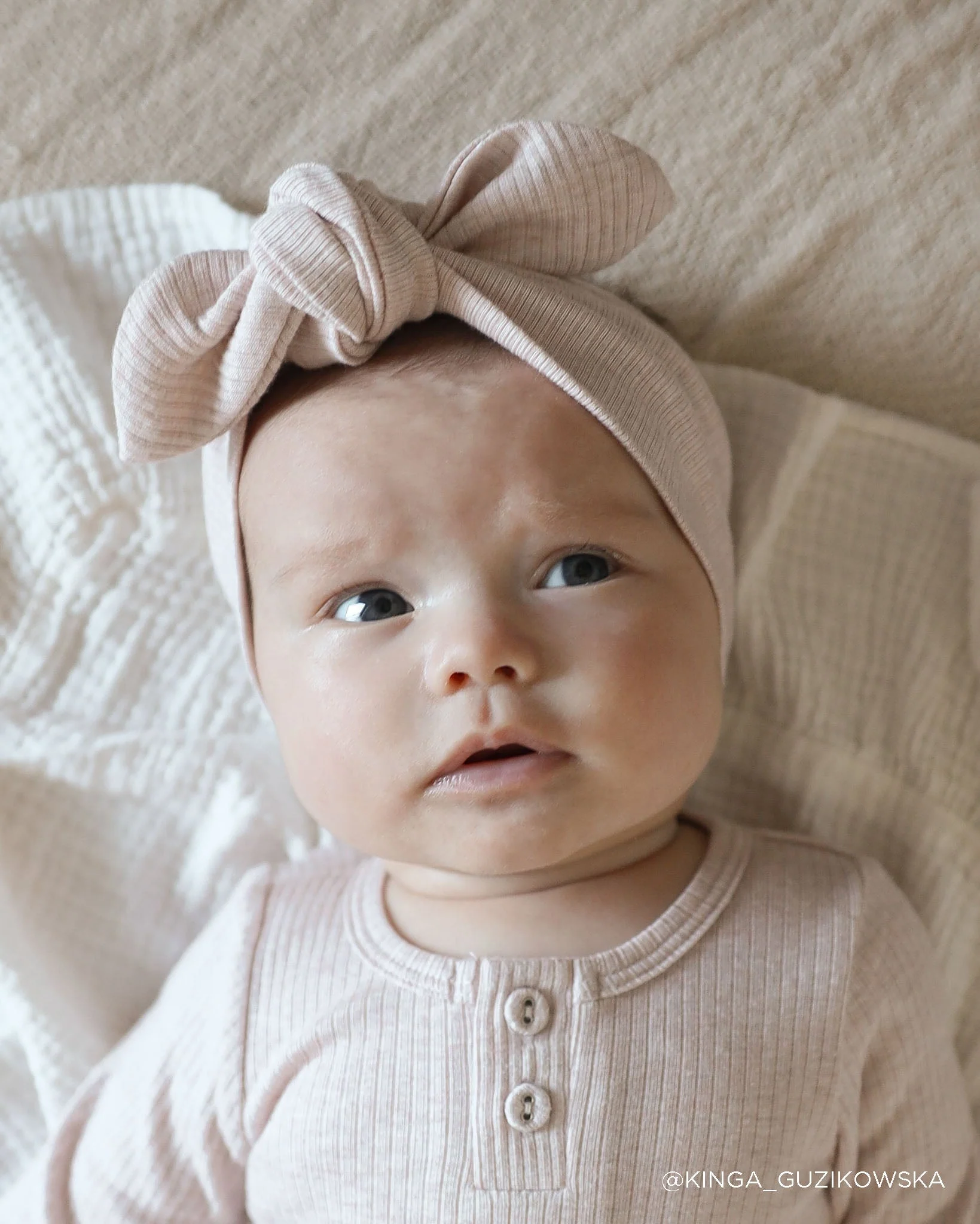 Organic Cotton Modal Headband - Violet Tint Marle - Image 2