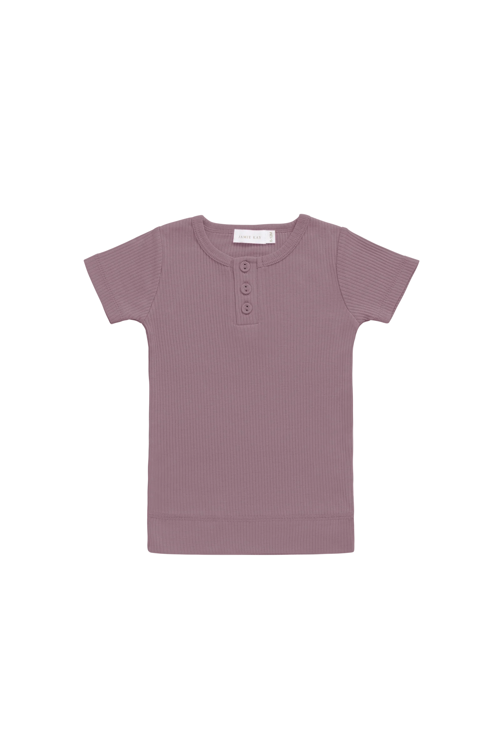Organic Cotton Modal Henley Tee - Twilight