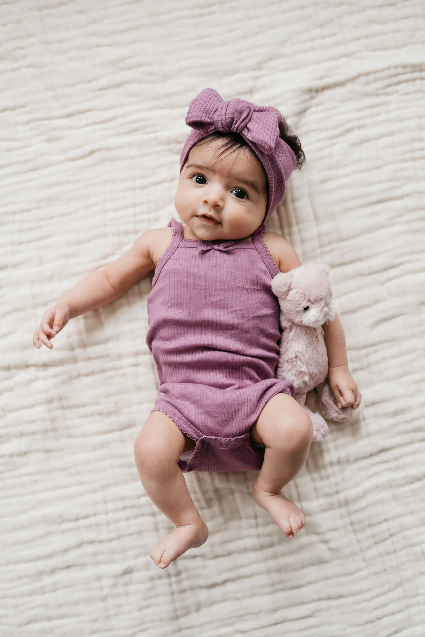 Organic Cotton Modal Lilian Headband - Berry Jam - Image 4