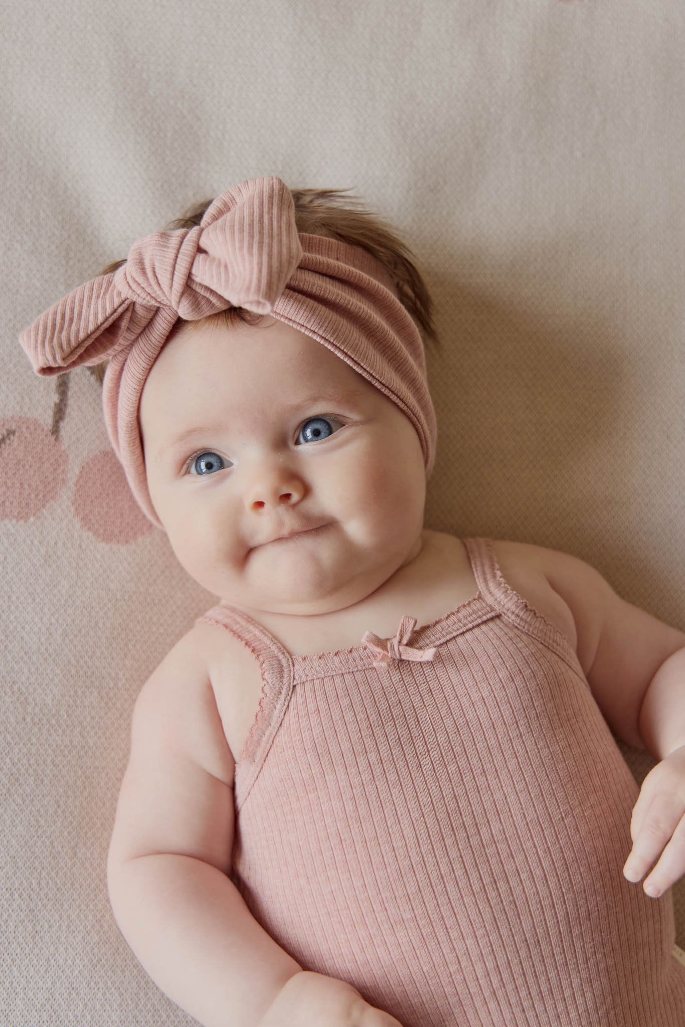 Organic Cotton Modal Lilian Headband - Peony Marle - Image 5