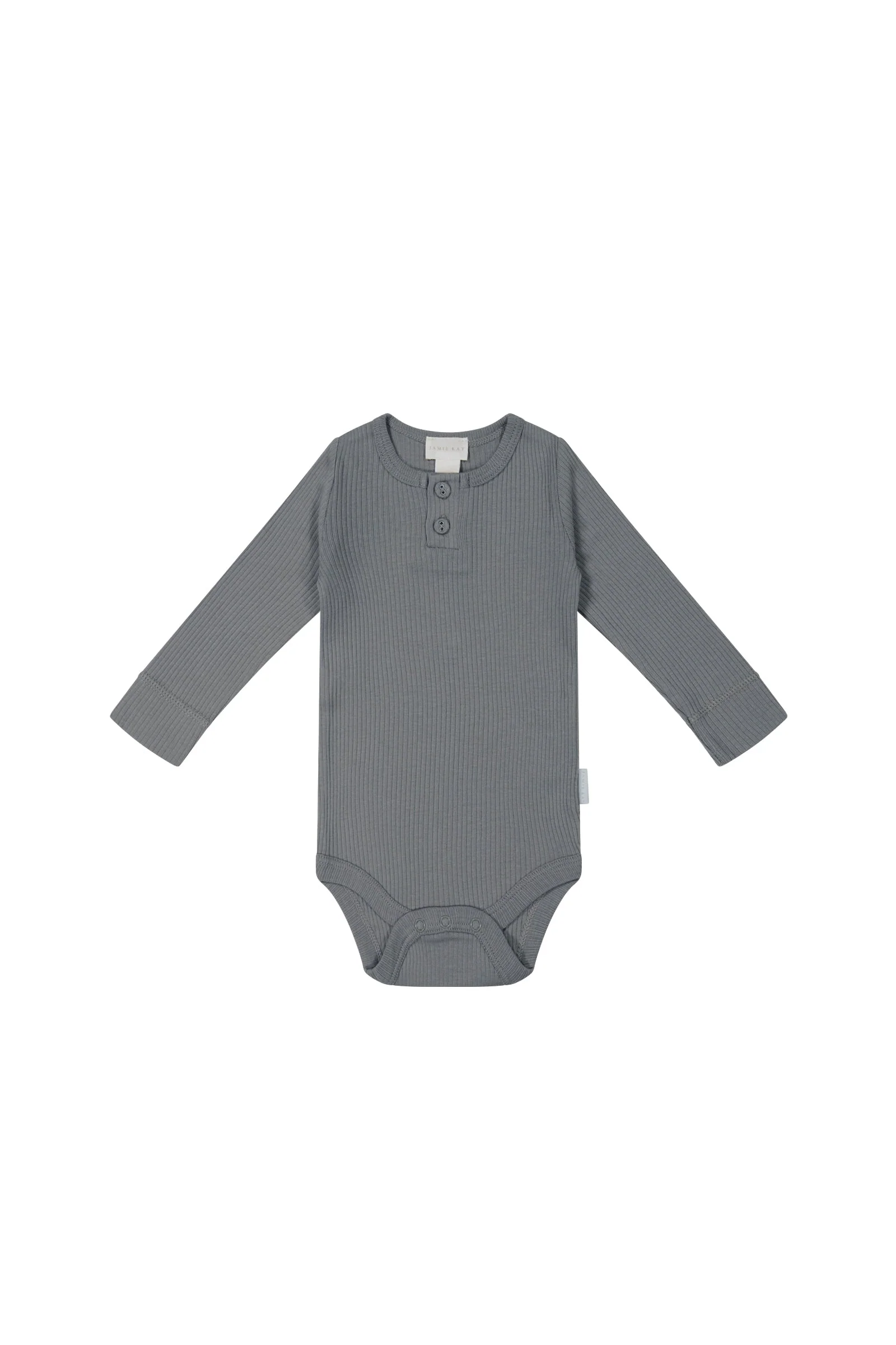 Organic Cotton Modal Long Sleeve Bodysuit - Lava