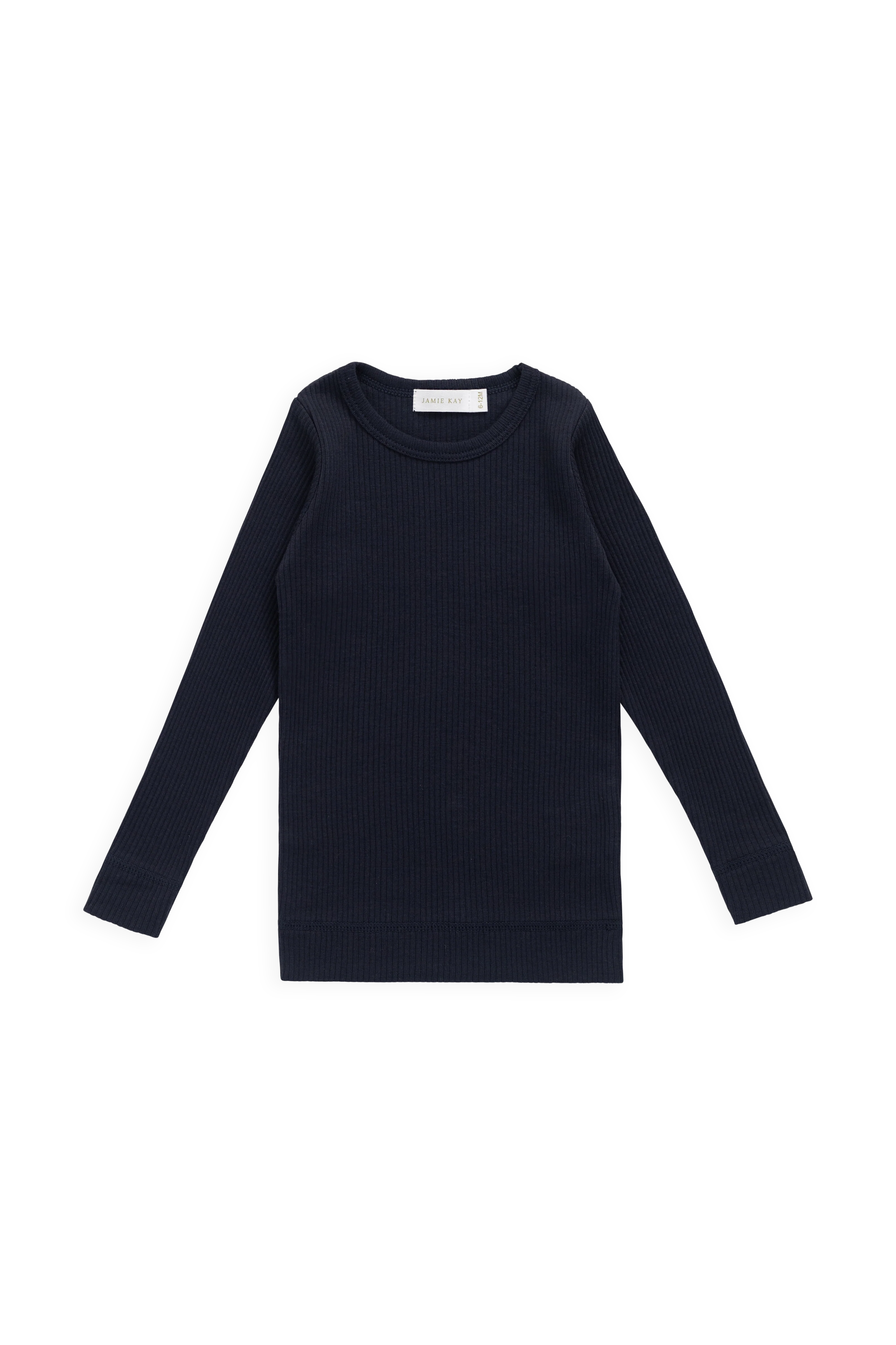 Organic Cotton Modal Marina Long Sleeve Top - Eclipse - Image 2