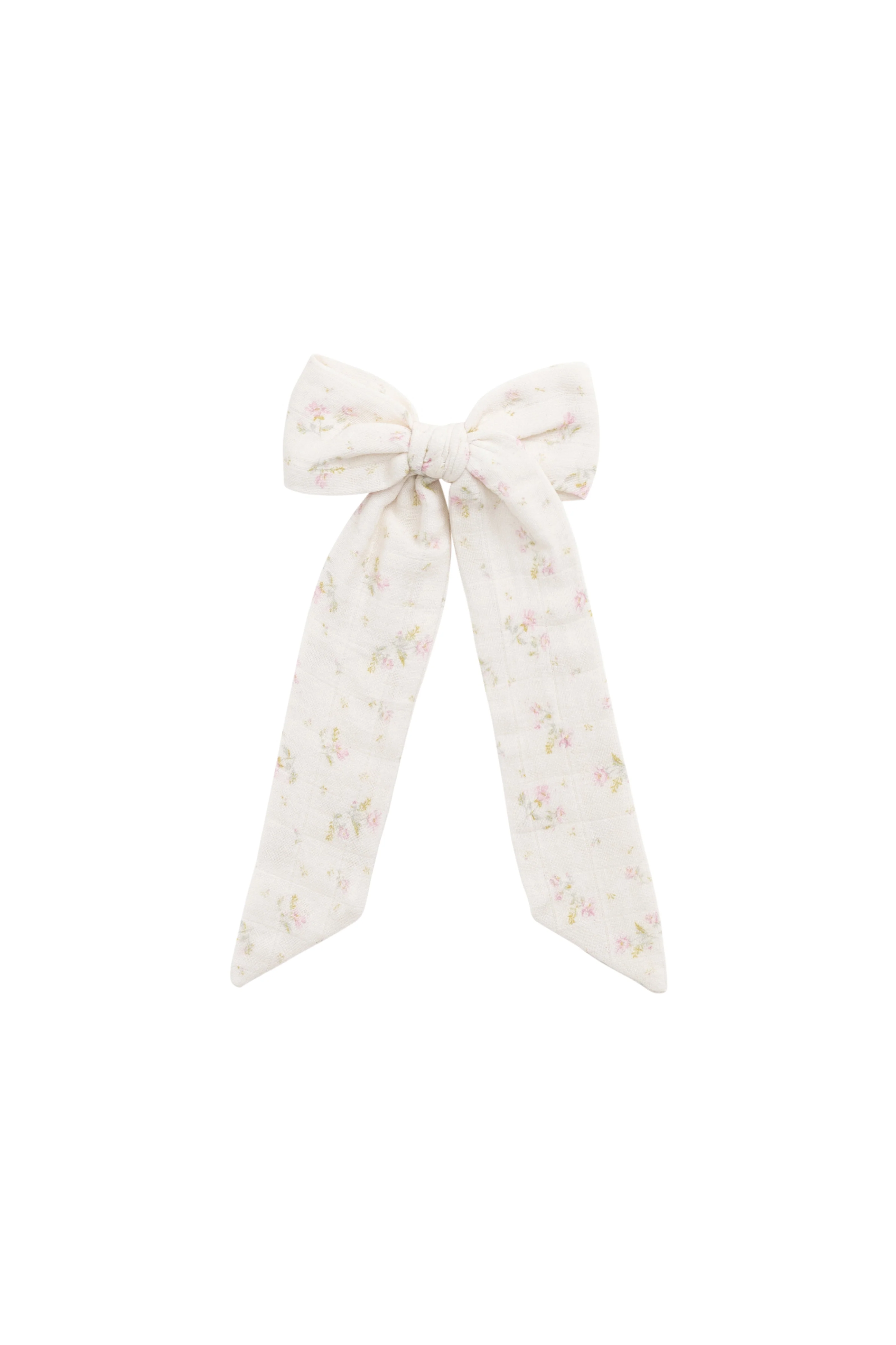 Organic Cotton Muslin Alora Bow - Emelia Pink