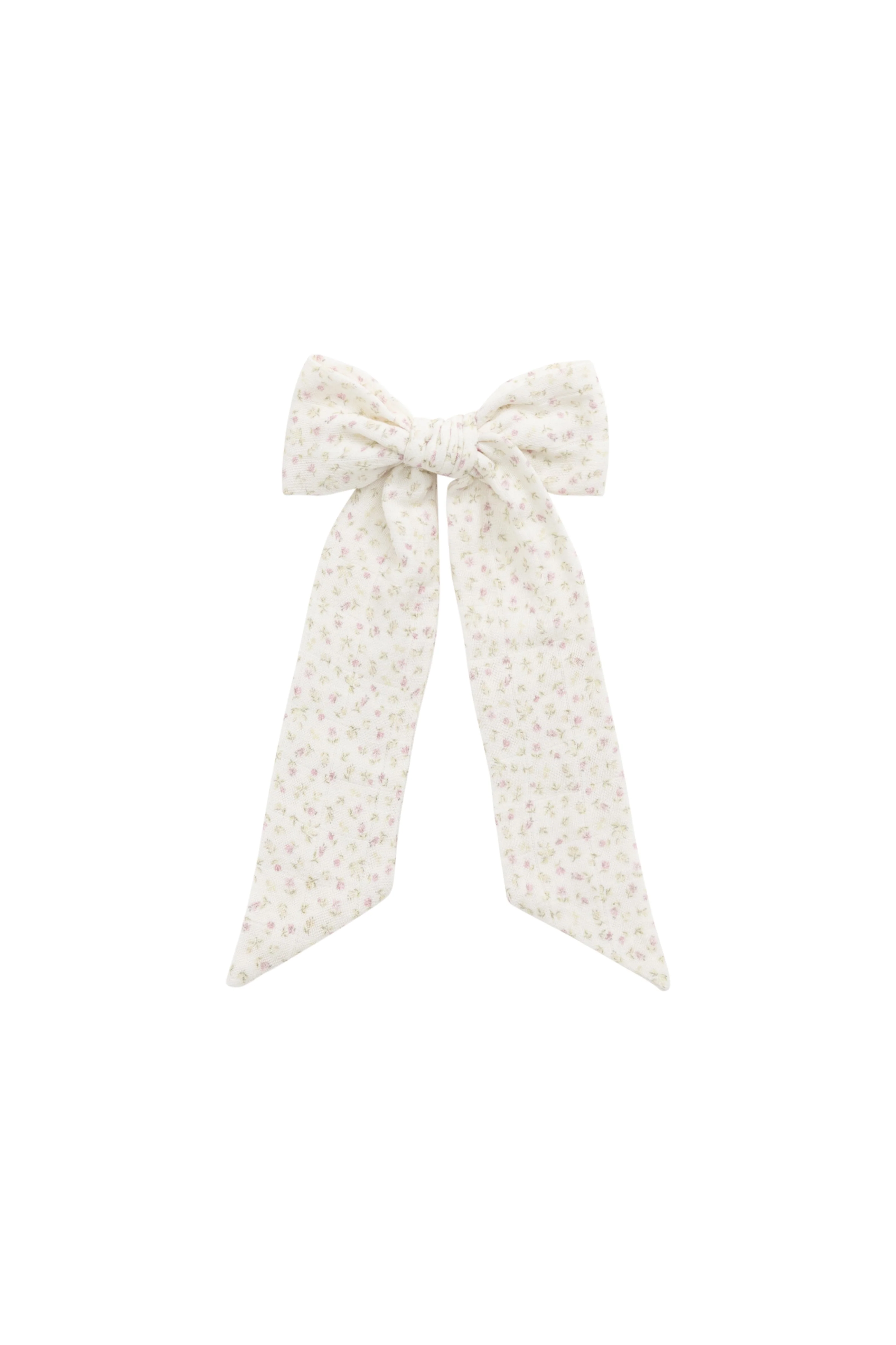 Organic Cotton Muslin Alora Bow - Pippa Pink