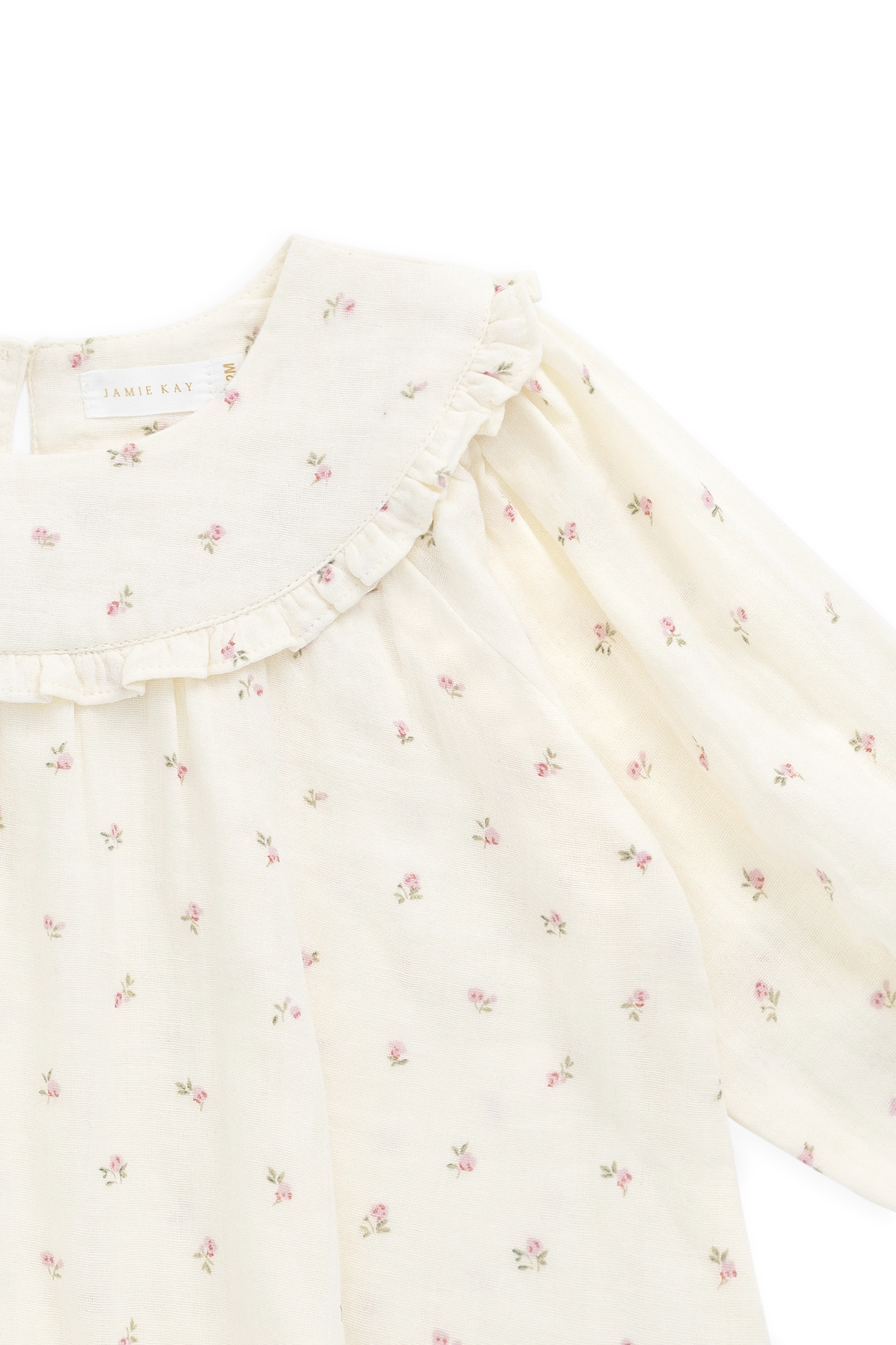 Organic Cotton Muslin Amira Blouse - Willow Rose - Image 13
