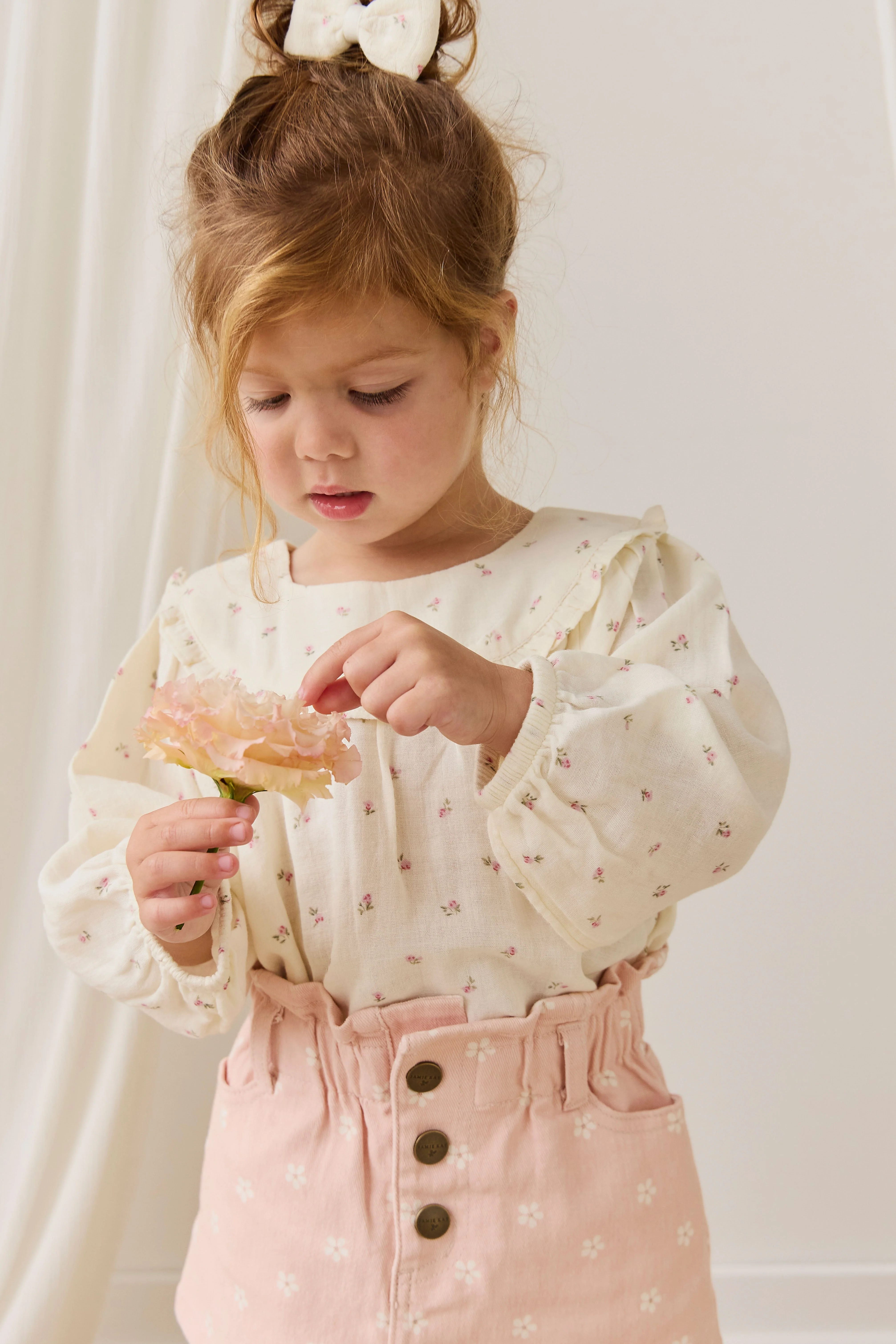 Organic Cotton Muslin Amira Blouse - Willow Rose - Image 7