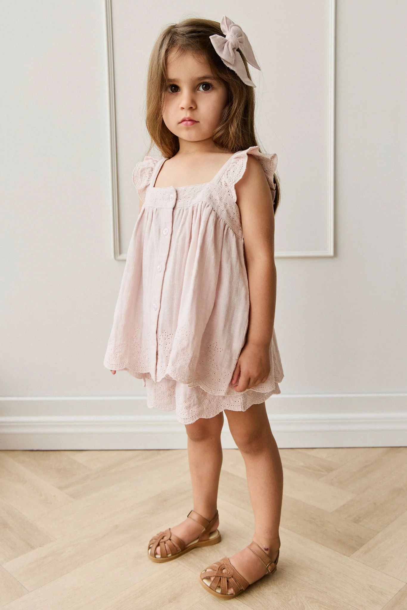 Organic Cotton Muslin Anja Short - Pale Lilac
