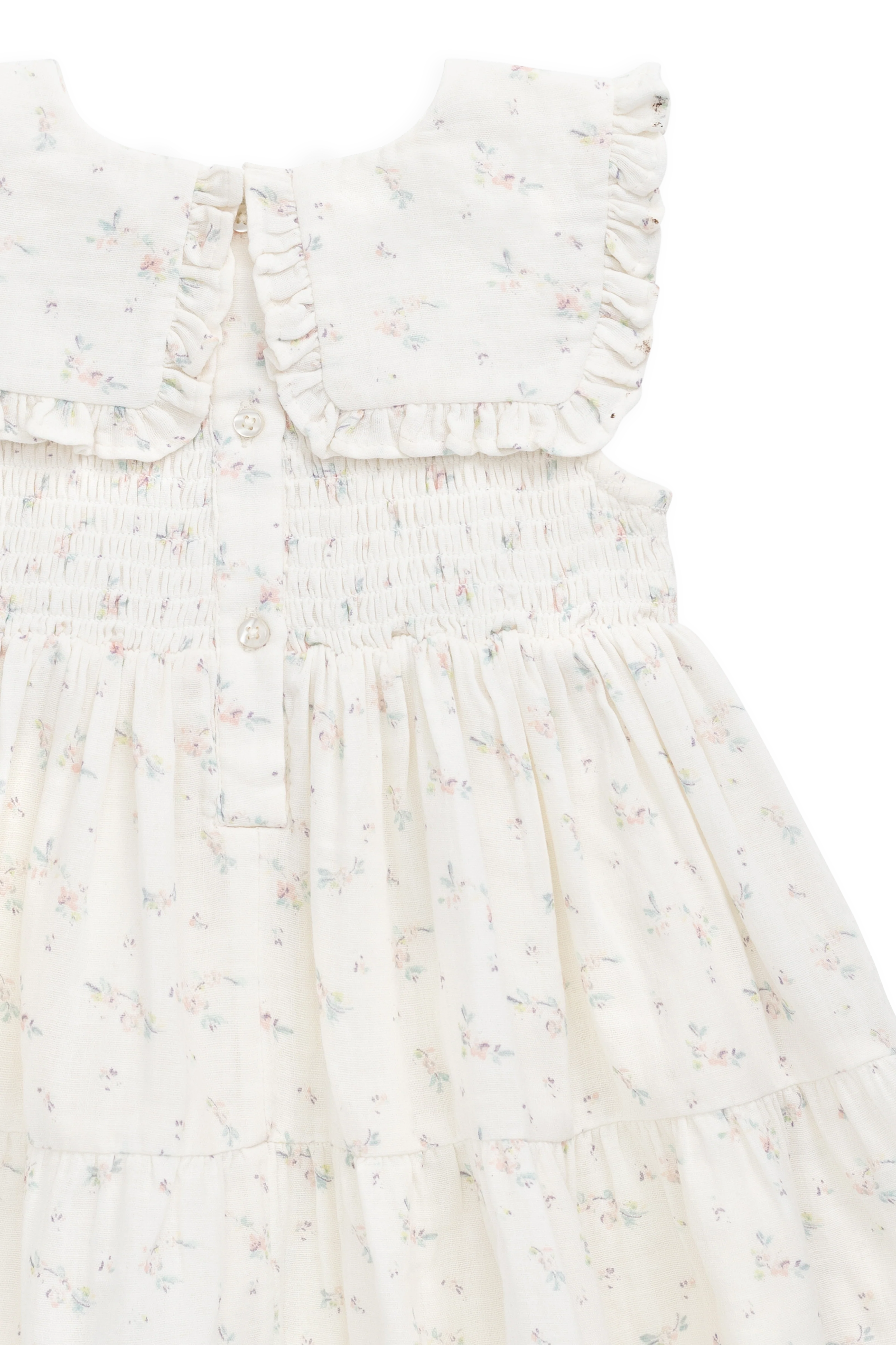 Organic Cotton Muslin Christabel Dress - Solange Snow - Image 15