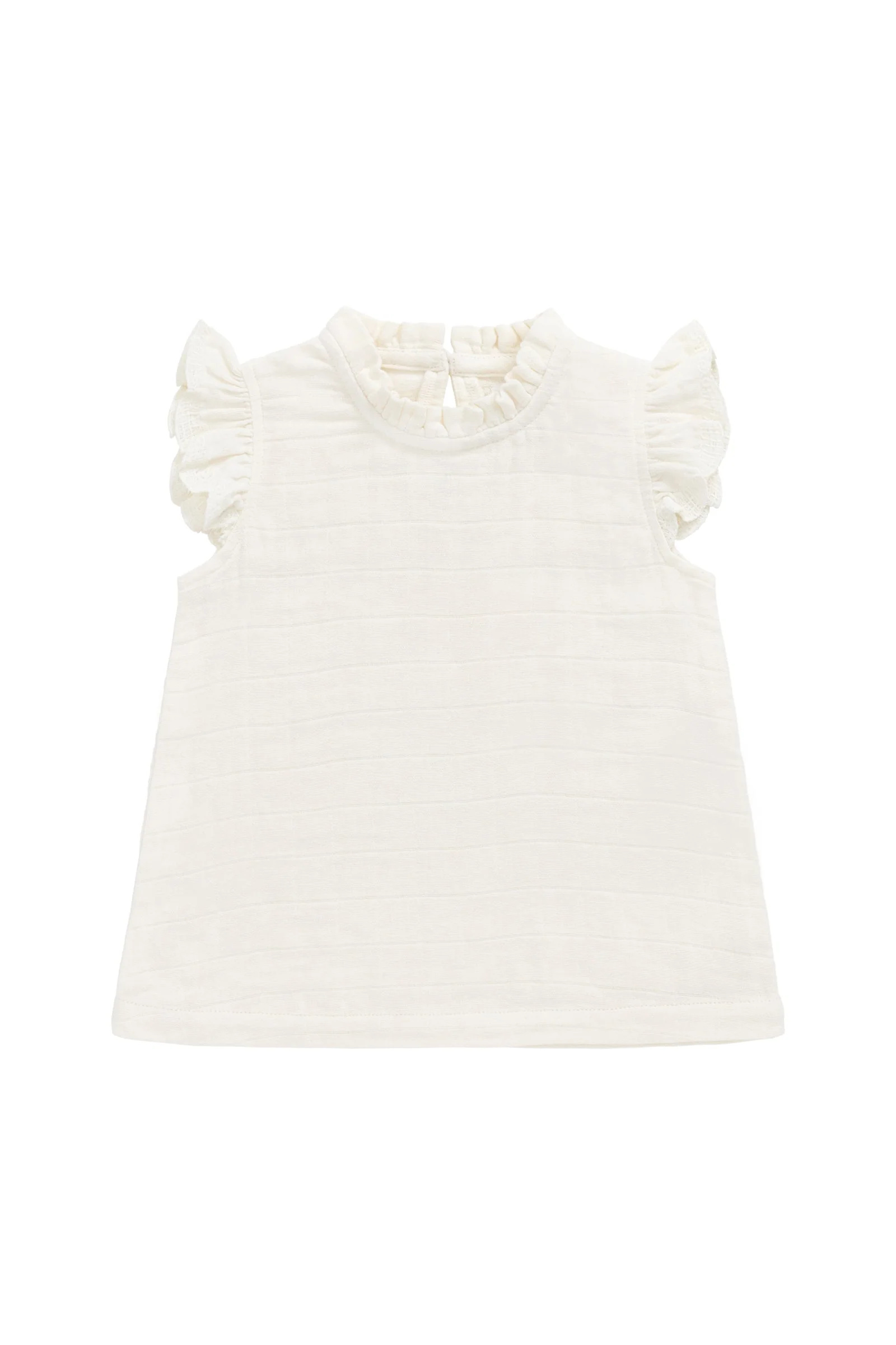 Organic Cotton Muslin EdithTop - Parchment